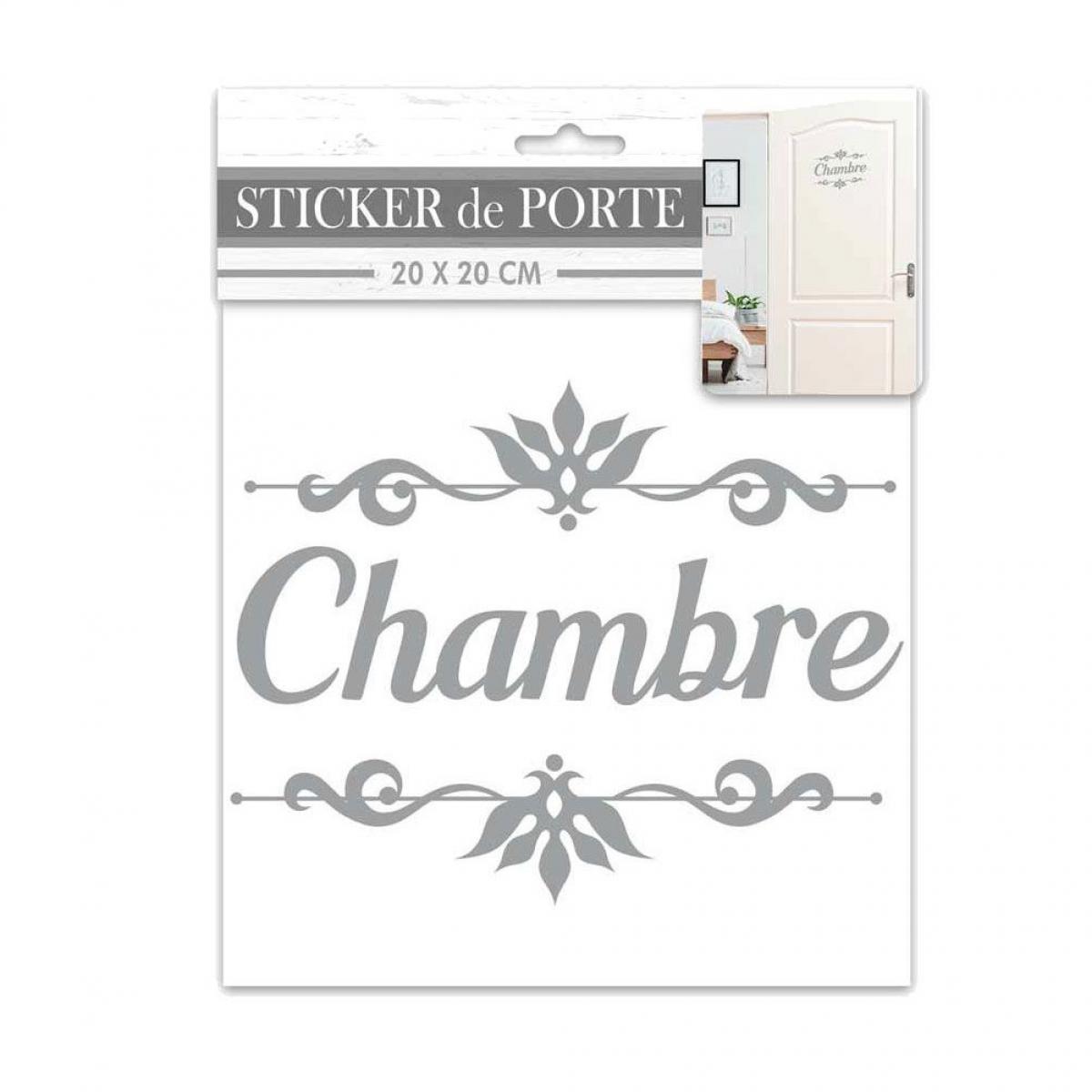 Sudtrading - Sticker décoratif de porte CHAMBRE - Affiches, posters