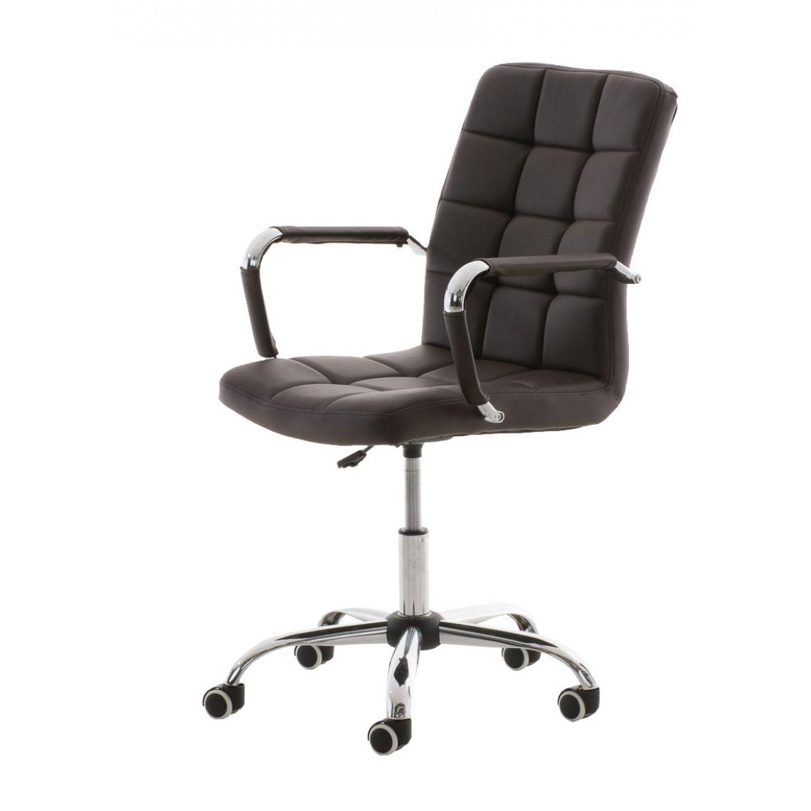 Icaverne - Magnifique Chaise de bureau reference Helsinki V2 couleur marron - Chaises