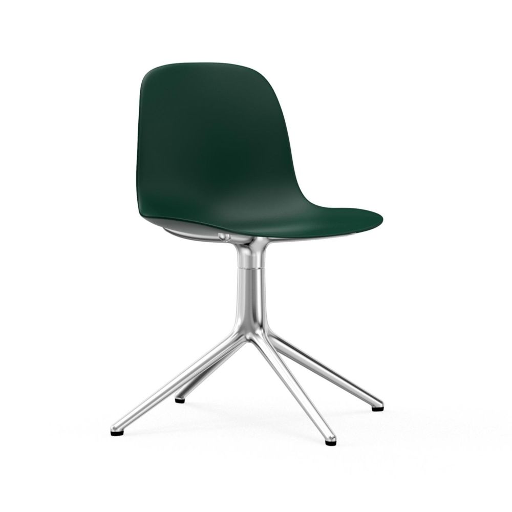 Normann Copenhagen - Chaise pivotante Form - vert - aluminium - Chaises