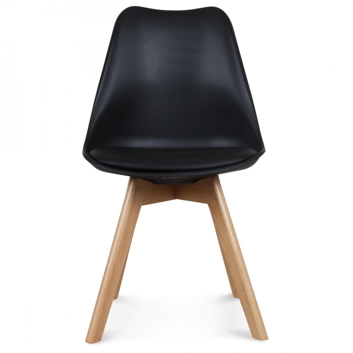 OPJET - Chaise Design Style Scandinave Noire ESBEN - Chaises