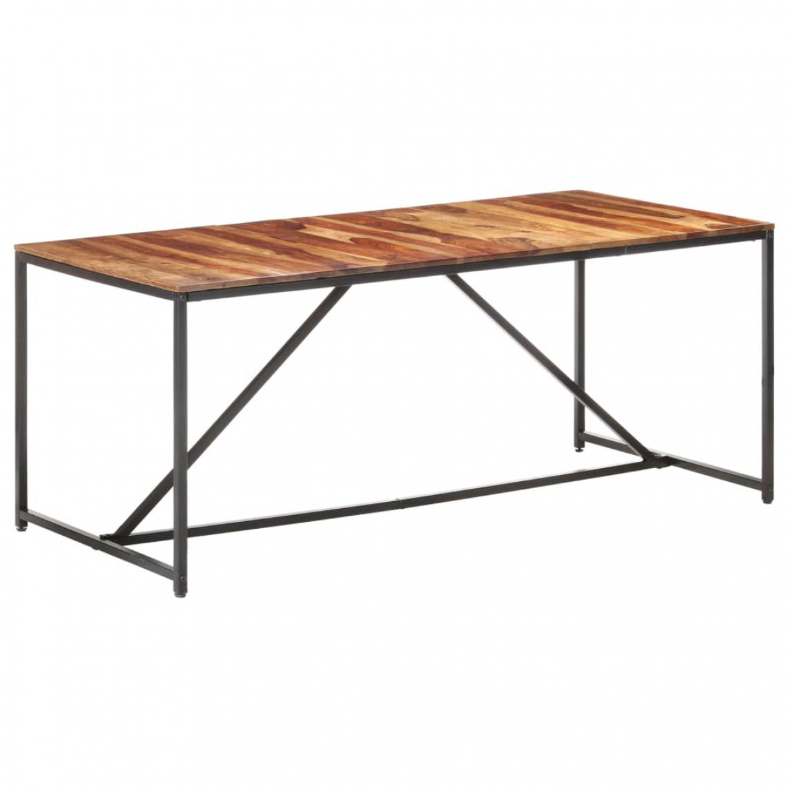 Chunhelife - Table de salle à manger 180x90x76 cm Bois solide - Tables à manger