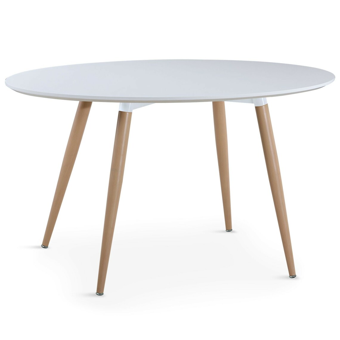 marque generique - Table ovale style scandinave Lunea Blanc - Tables à manger