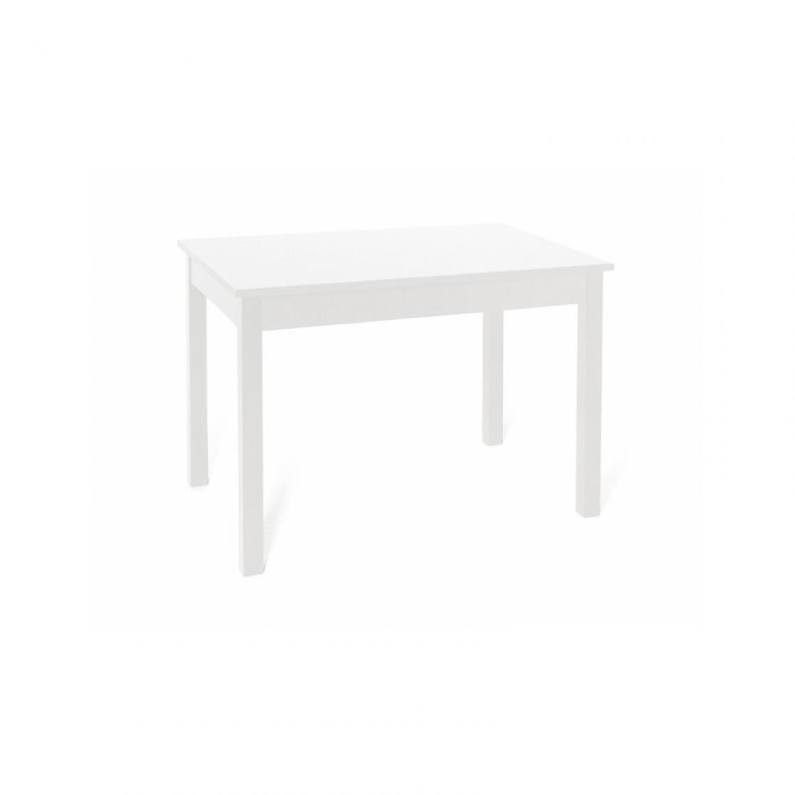Webmarketpoint - Table extensible en frêne blanc en bois mélaminé cm 70x110 / 150 - Tables à manger