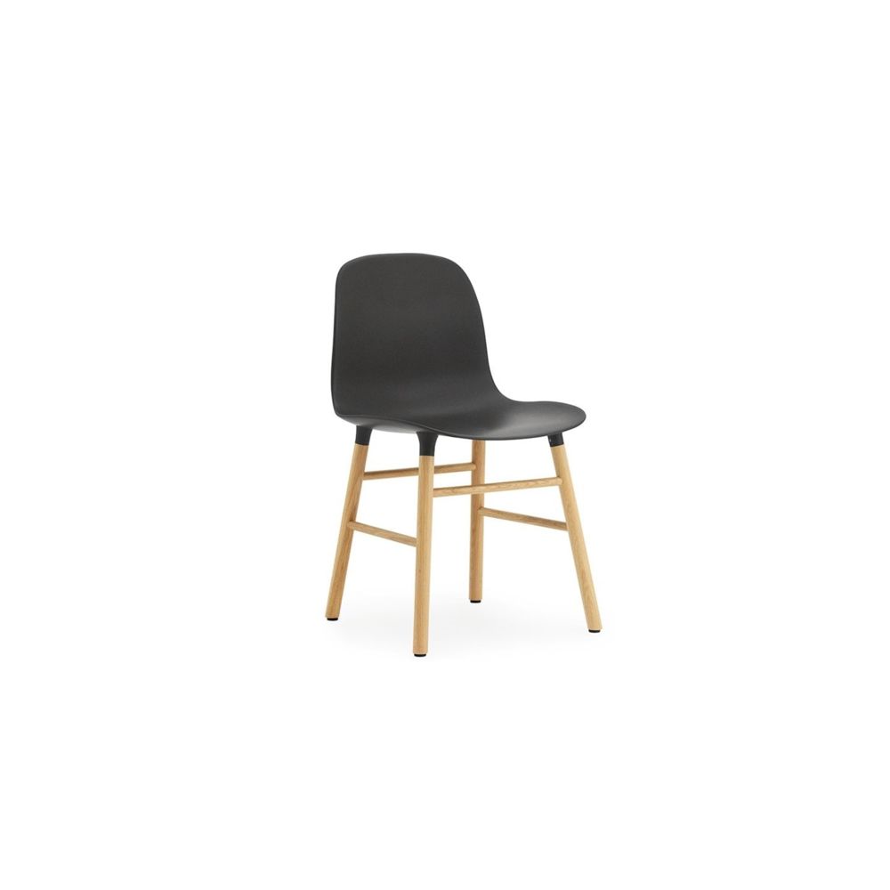 Normann Copenhagen - Chaise Form avec structure en bois - Chêne - noir - Chaises