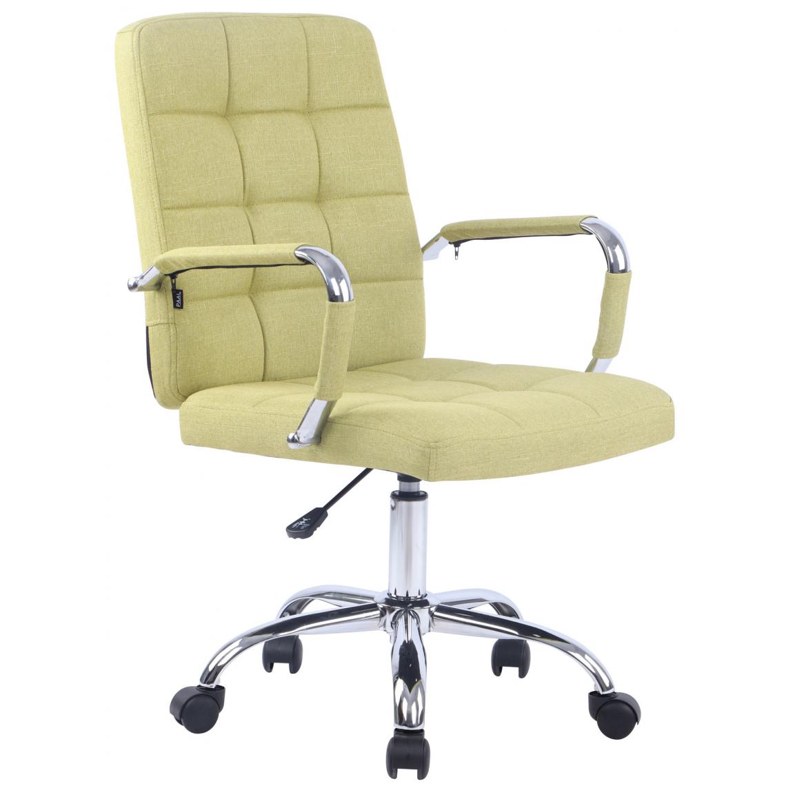 Icaverne - Superbe Chaise de bureau collection Helsinki PRO tissu couleur vert - Chaises