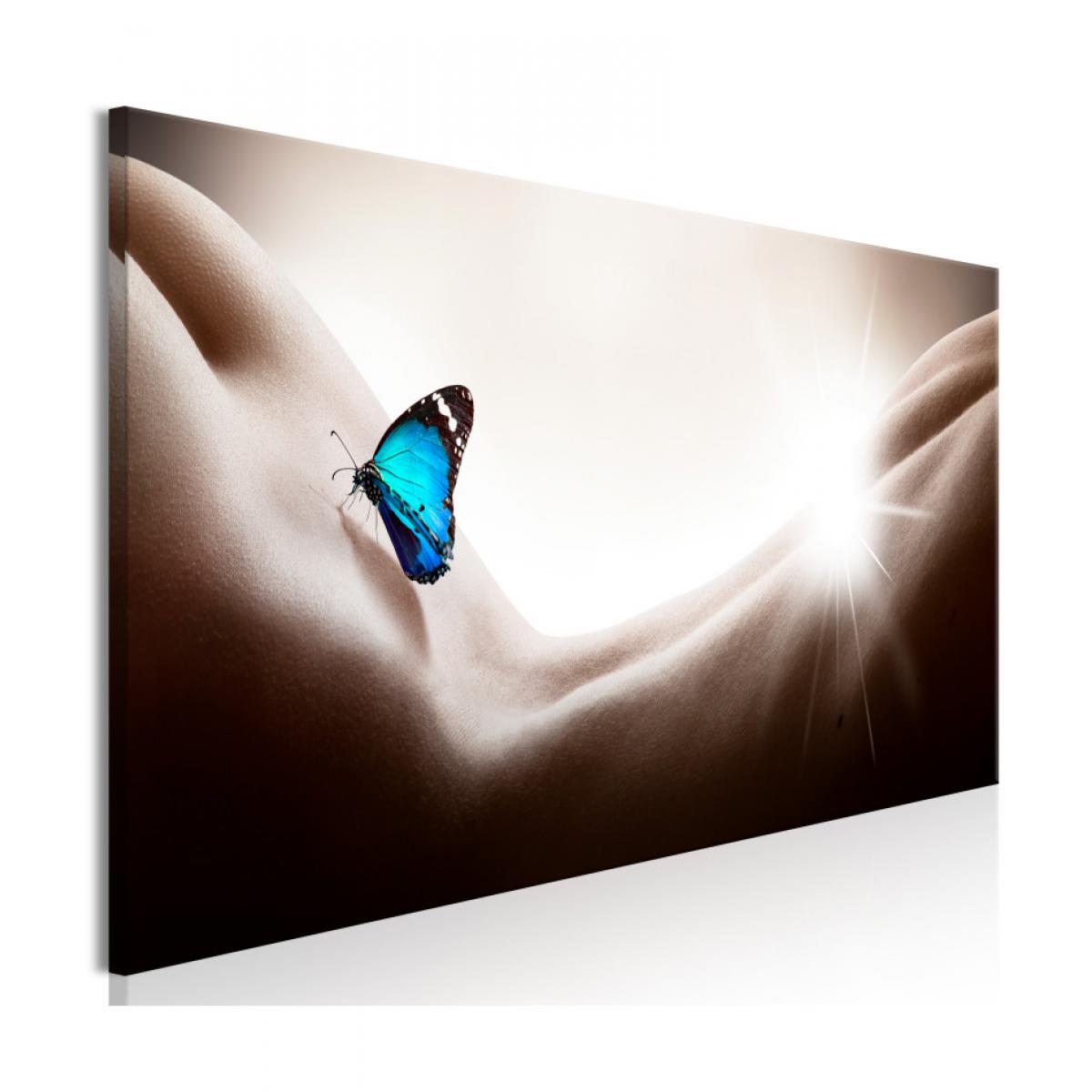 Artgeist - Tableau - Woman and Butterfly (1 Part) Narrow 150x50 - Tableaux, peintures