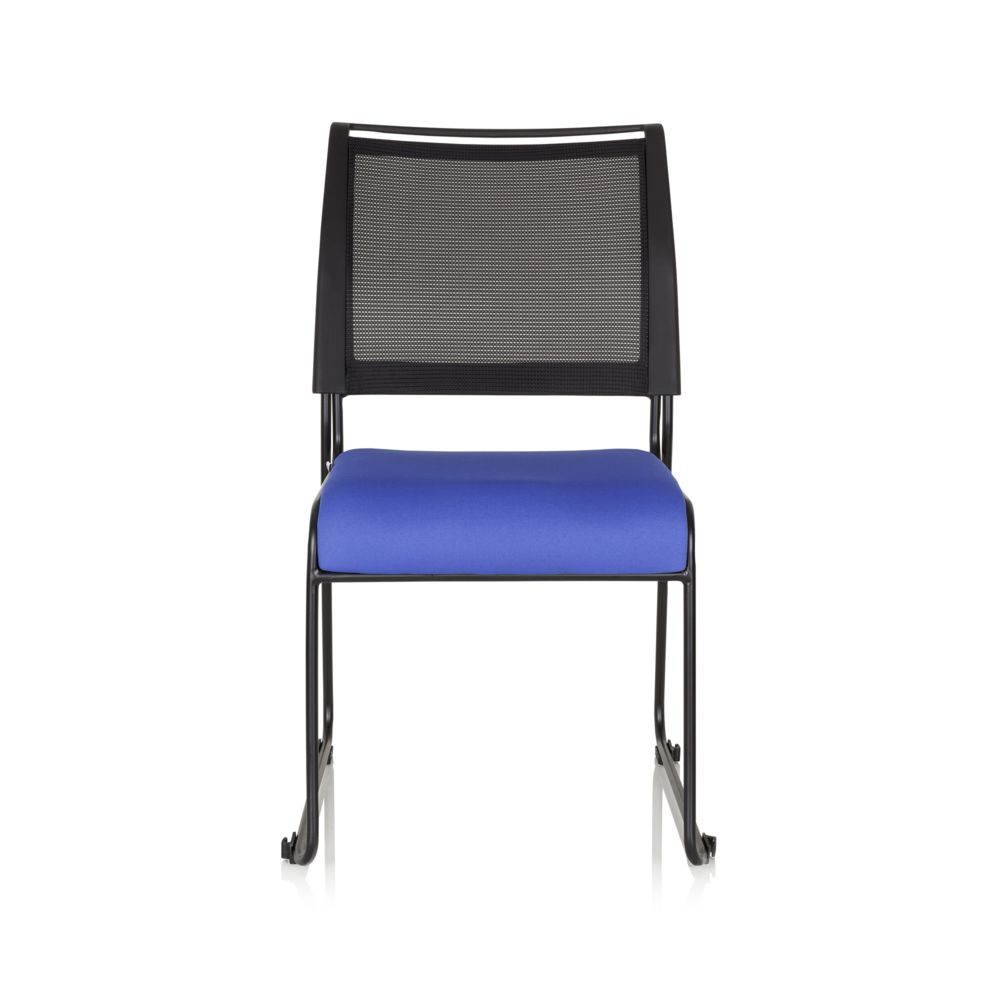 Hjh Office - Chaise visiteur / chaise de conférence PADUA V tissu / tissu maille bleu hjh OFFICE - Chaises