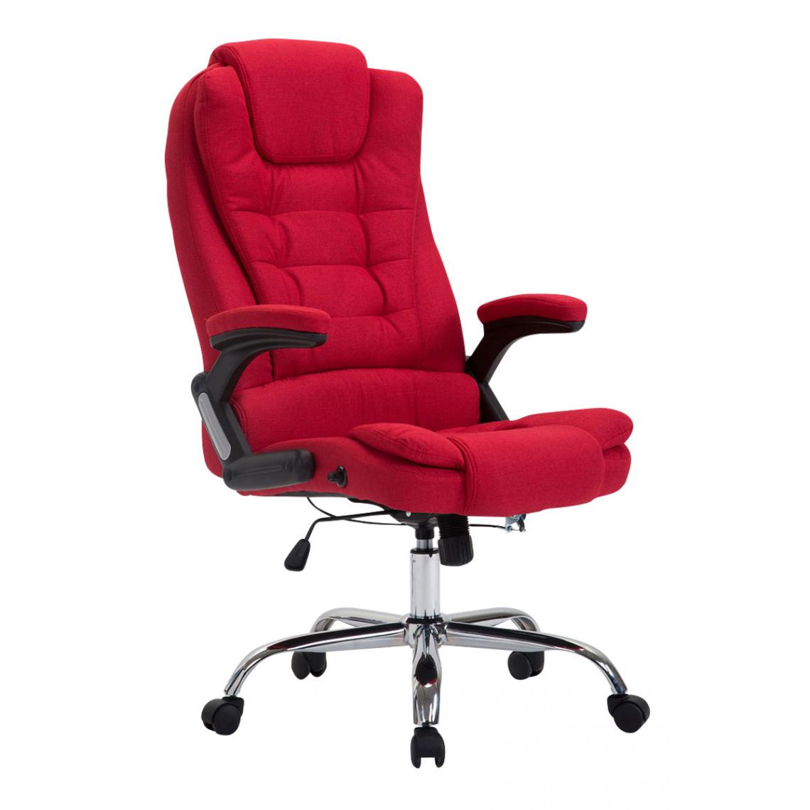 Icaverne - sublime Chaise de bureau reference Manama tissu couleur rouge - Chaises