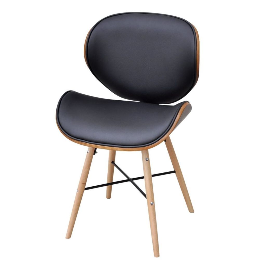 marque generique - Icaverne - Chaises de cuisine et de salle à manger ligne Chaise de salle à manger 4 pcs Cadre en bois courbé - Chaises