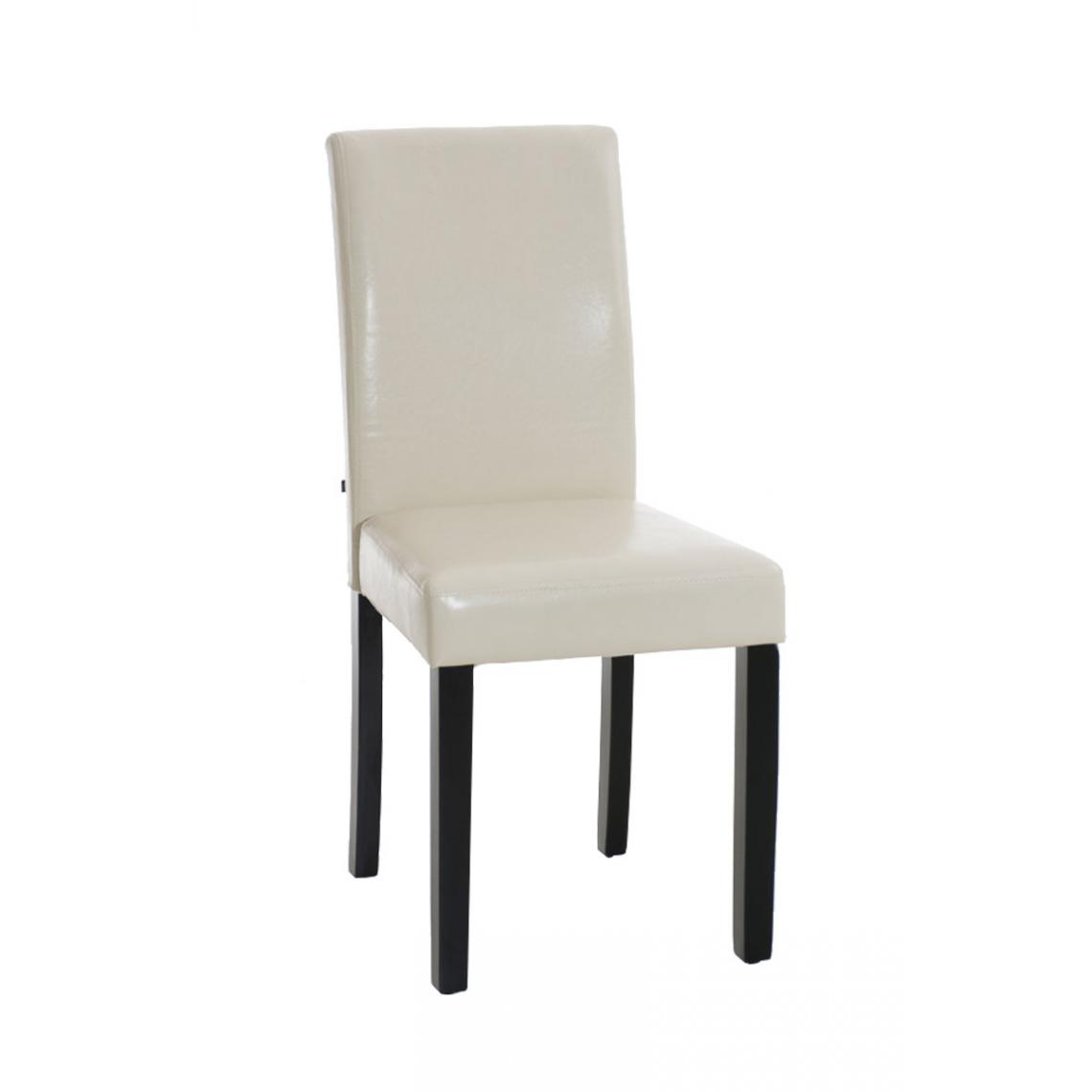 Icaverne - Admirable Chaise de salle à manger categorie Rabat noir couleur crème - Chaises