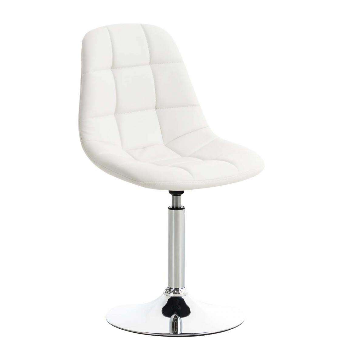 Icaverne - sublime Chaise en similicuir famille Sanaa couleur blanc - Chaises