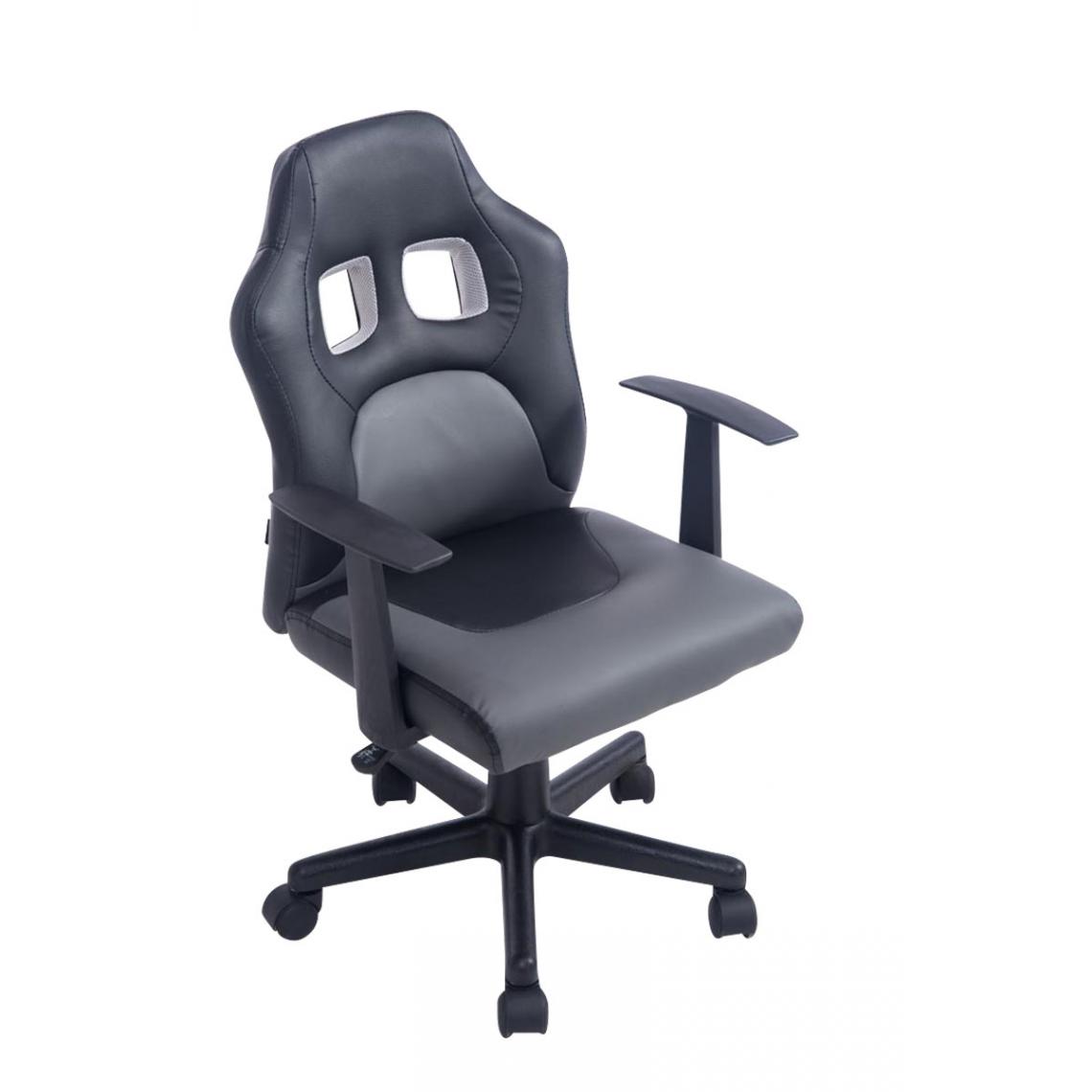 Icaverne - Inedit Chaise de bureau enfant ligne Vaduz couleur gris-noir - Chaises