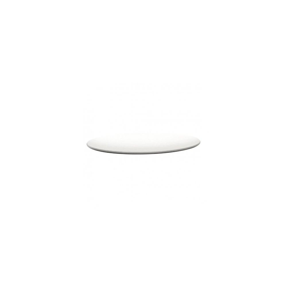 Topalit - Plateau de table 80cm blanc pur rond - - Tables à manger