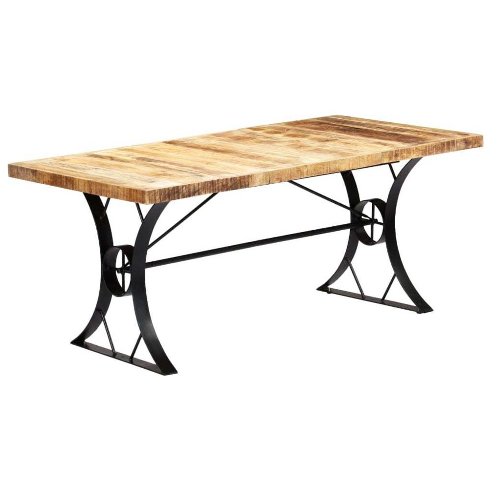 marque generique - Admirable Tables ligne Ljubljana Table de salle à manger 180x90x76 cm Bois de manguier massif - Tables à manger