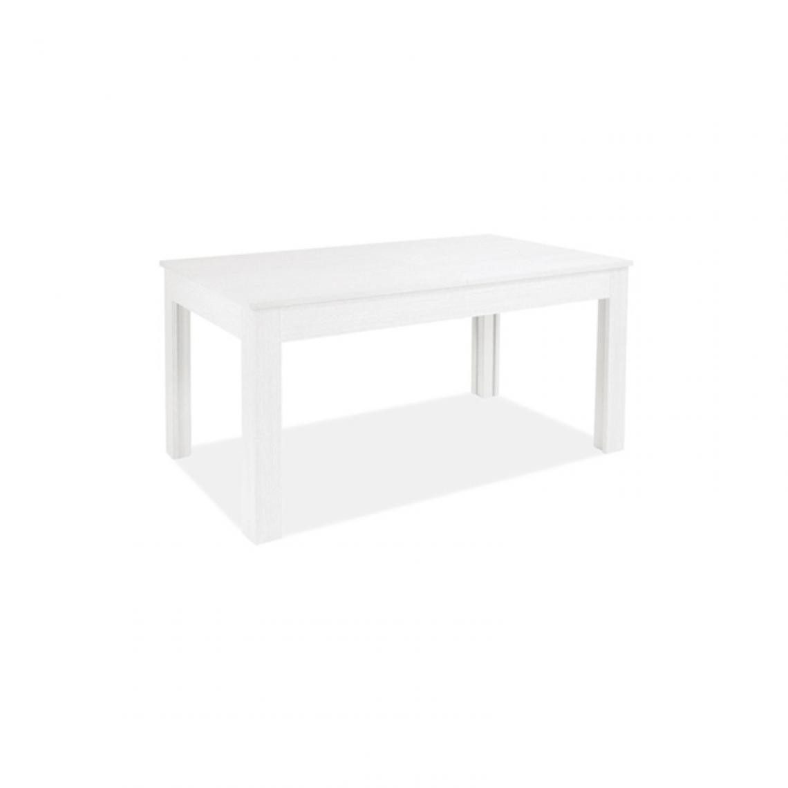 Webmarketpoint - Table extensible en bois mélaminé frêne blanc 160 / 320x90 cm - Tables à manger