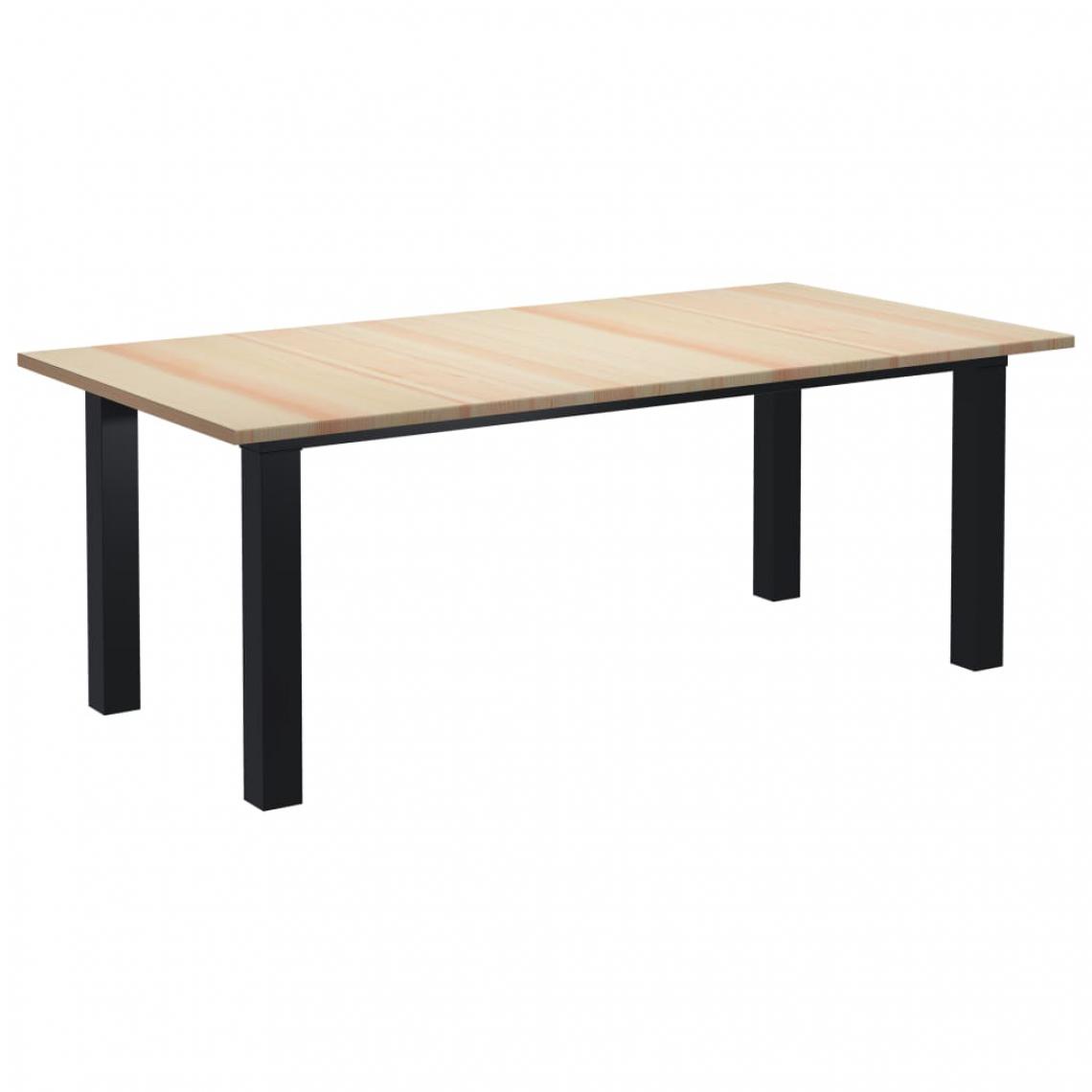 Chunhelife - Table de salle à manger 200x100x76 cm Bois de pin - Tables à manger