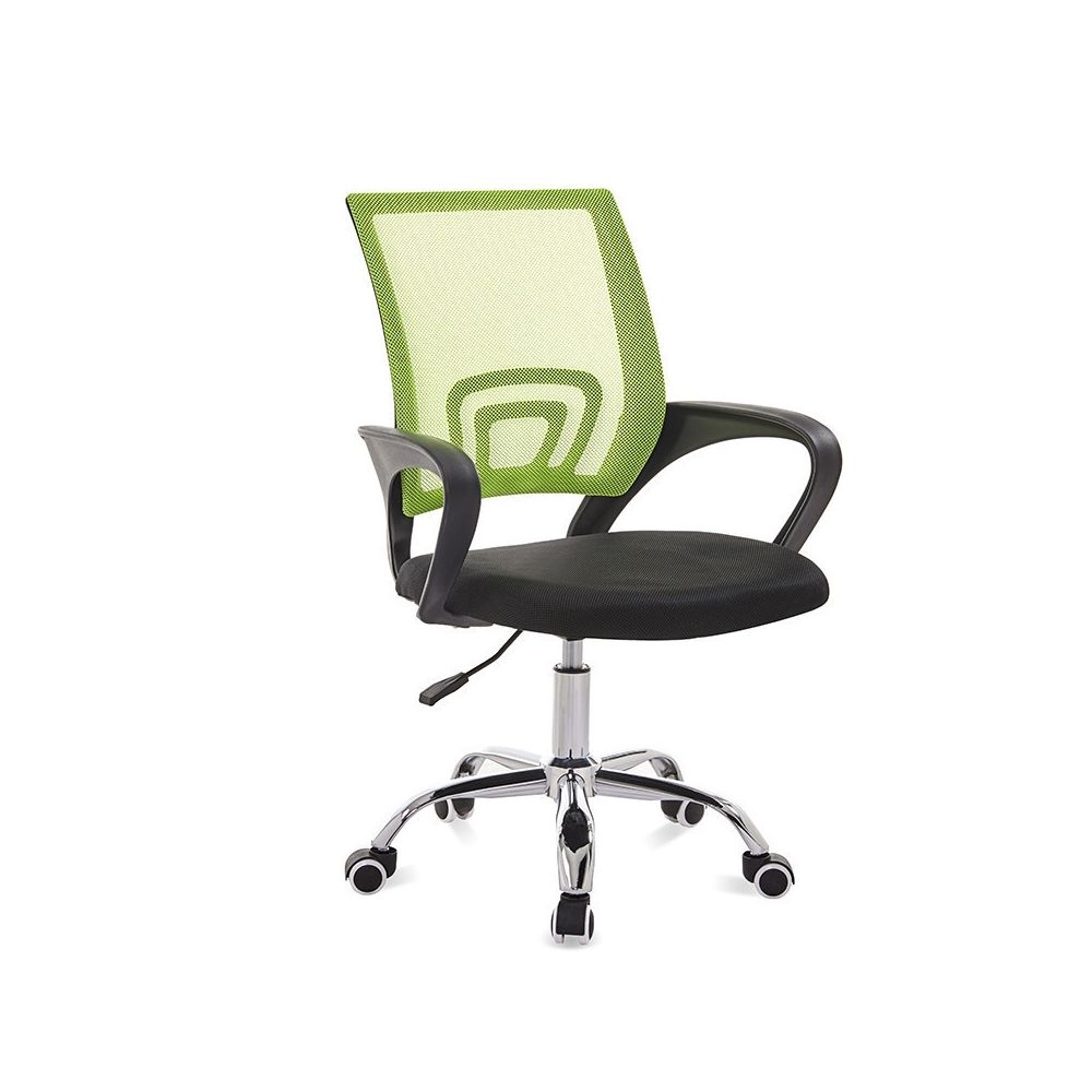 Wewoo - 9050 chaise d'ordinateur de bureau de retour à la maison confortable noir cadre simple de vert - Chaises