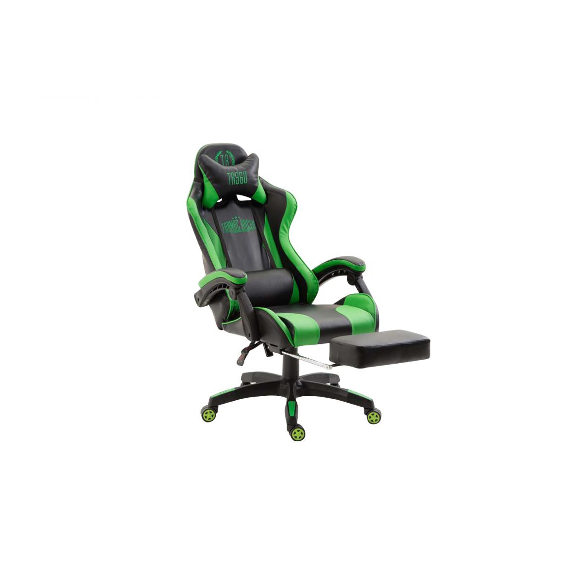 Icaverne - Esthetique Chaise de bureau Saint-Marin en similicuir couleur vert noir - Chaises