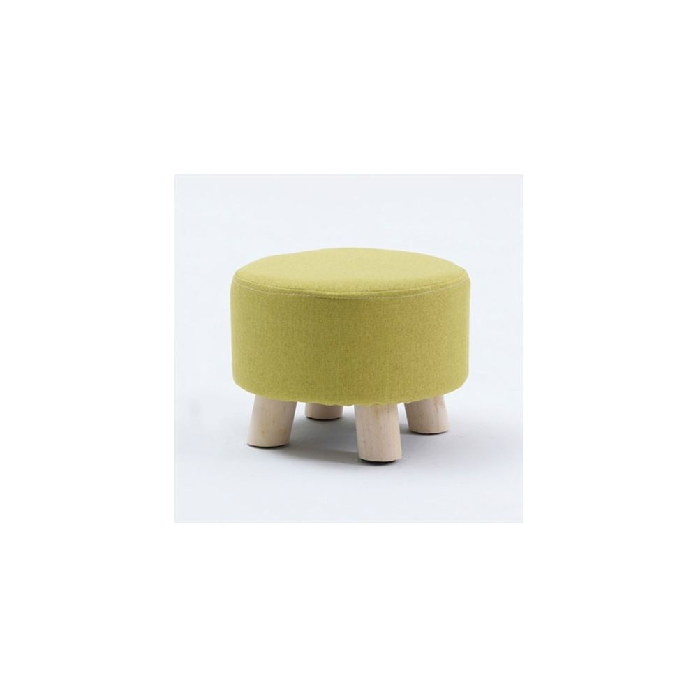 Wewoo - Mode créatif petit tabouret salon maison petite chaise en bois massif vert - Chaises
