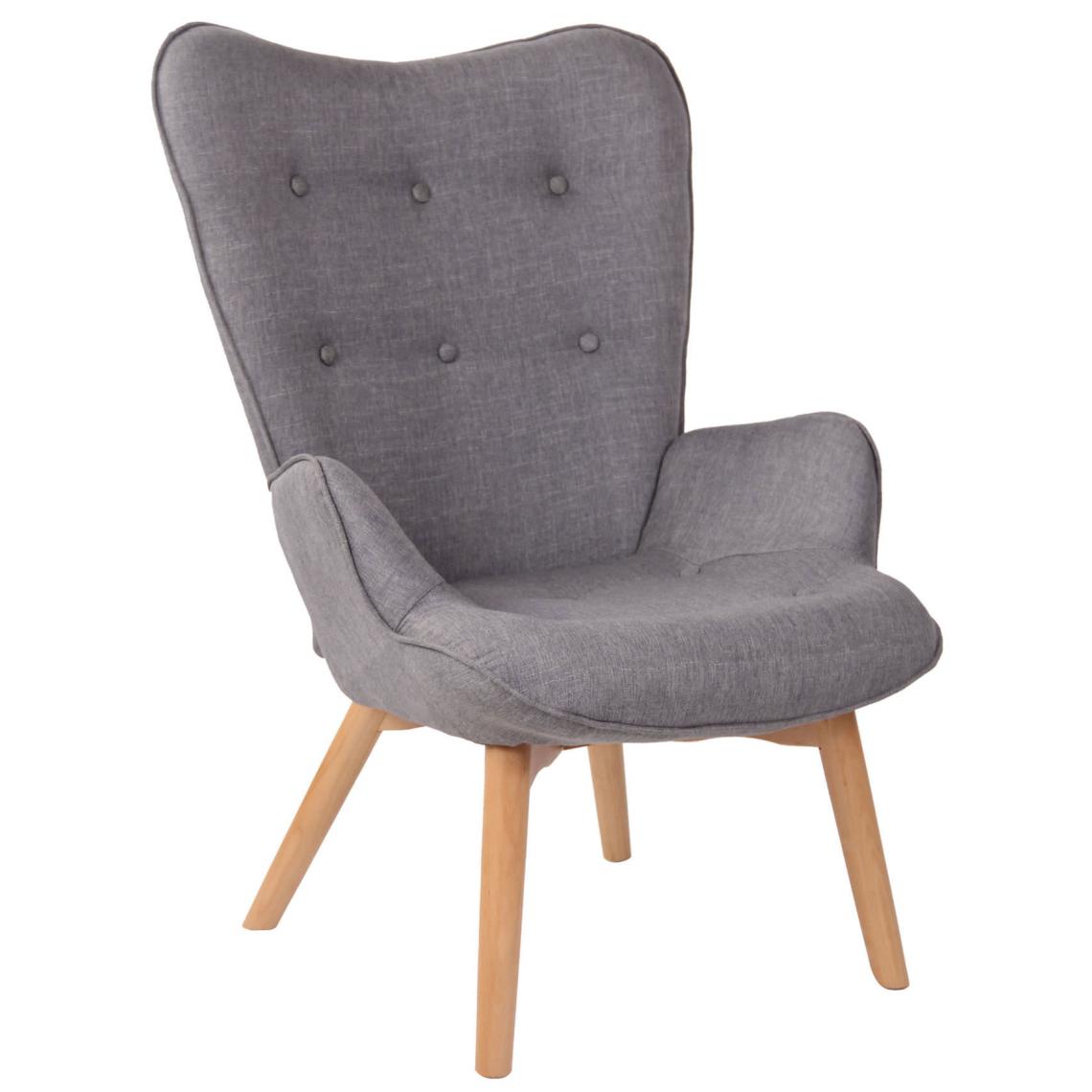 Icaverne - Admirable Chaise longue en tissu collection Quito couleur gris - Chaises