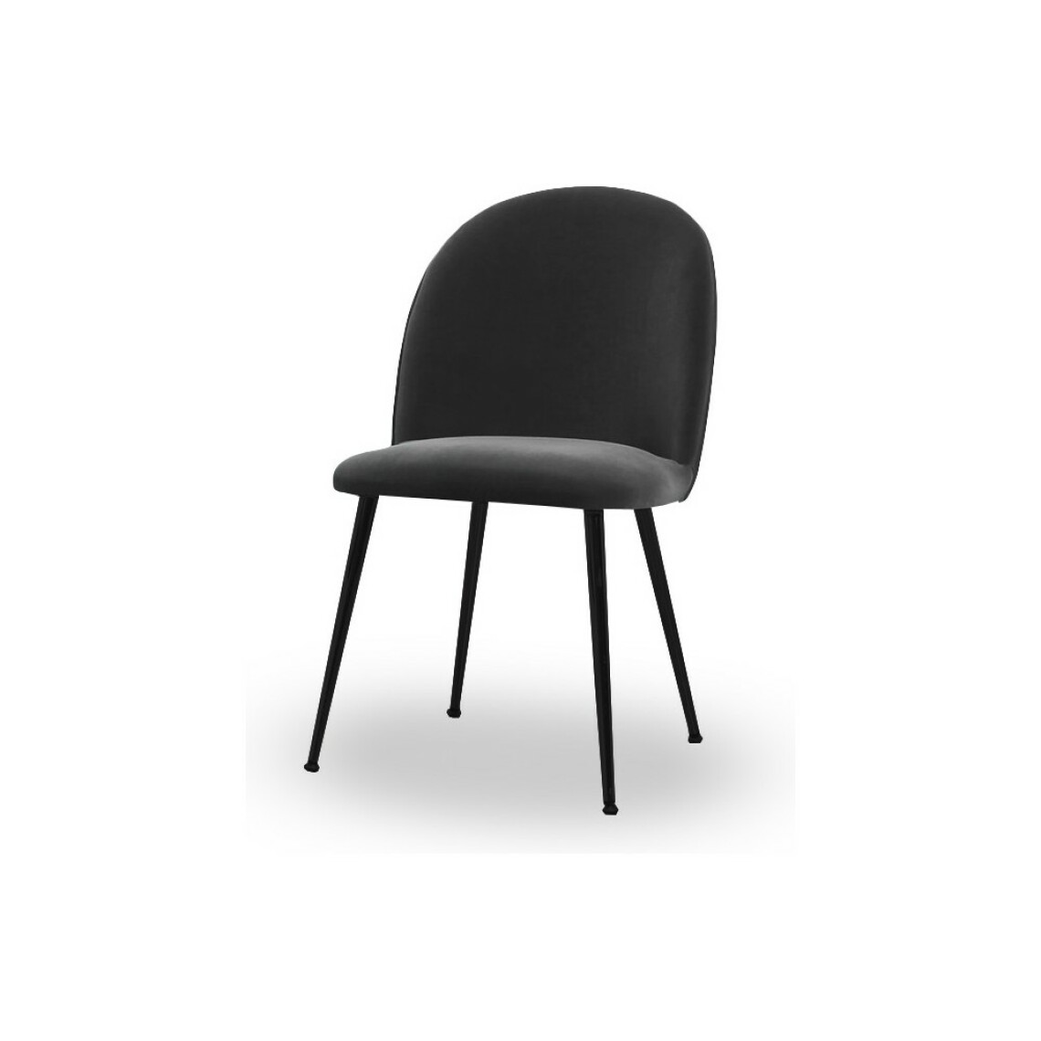 Meubler Design - Chaise En Velours Mirabel - Velours Noir - Chaises