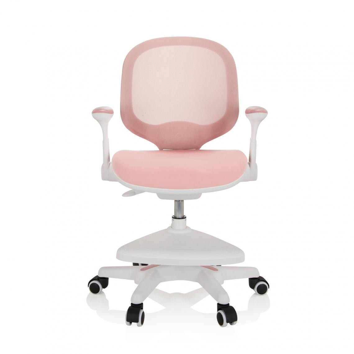 Hjh Office - Chaise de bureau pour enfant KID ERGO Tissu/Tissu maille rose hjh OFFICE - Chaises