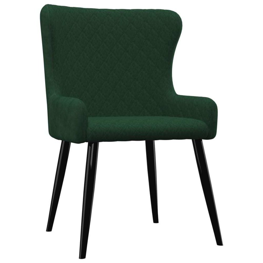 marque generique - Icaverne - Chaises de cuisine & de salle à manger ligne Chaises de salle à manger 2 pcs Vert Velours - Chaises
