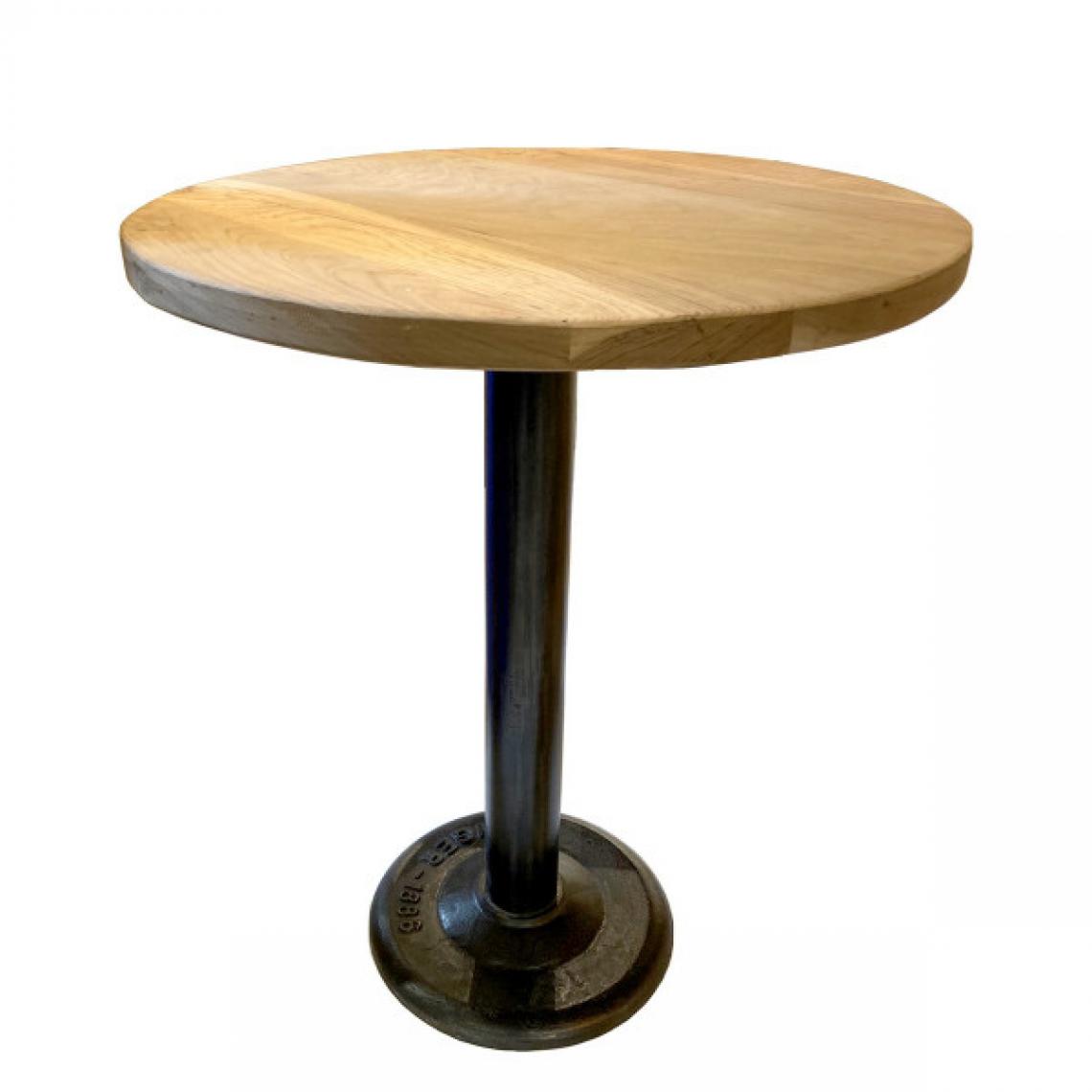 Mathi Design - BRASSERIE - Table repas ronde bois D60 - Tables à manger