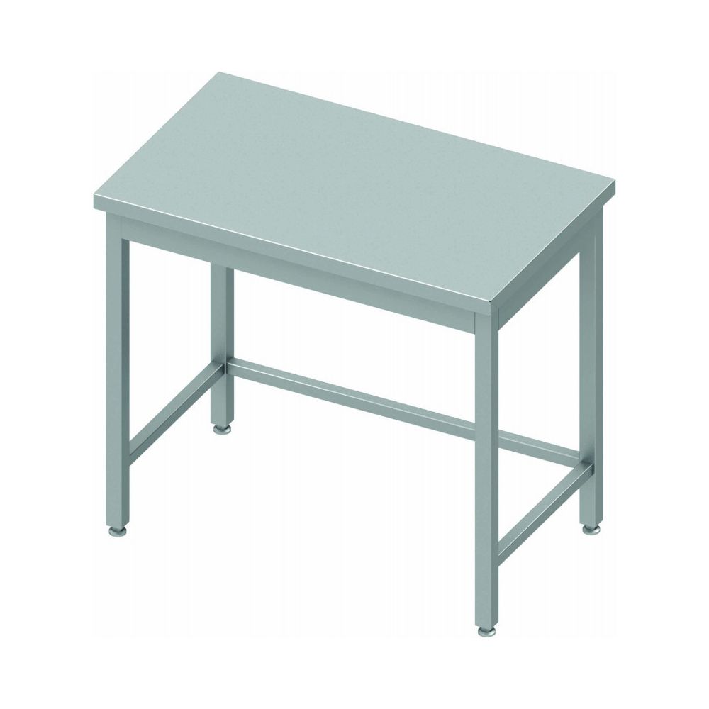 Materiel Chr Pro - Table Inox Centrale Avec Renfort - Sans Dosseret - Profondeur 700 - Stalgast - 1900x700 700 - Tables à manger