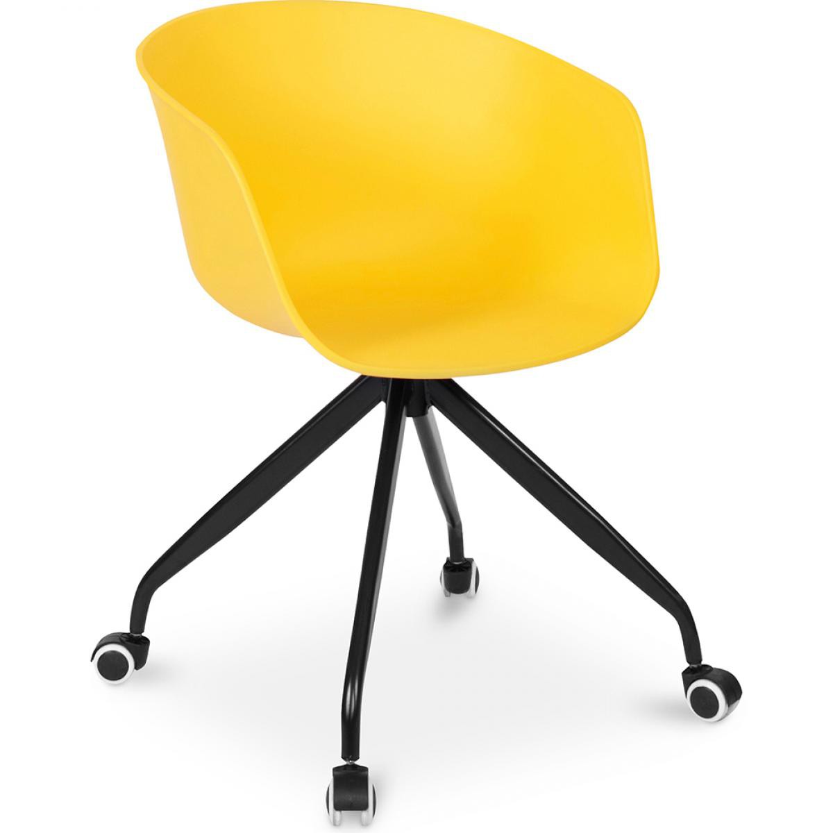 Privatefloor - Chaise de bureau design avec roues - Chaises