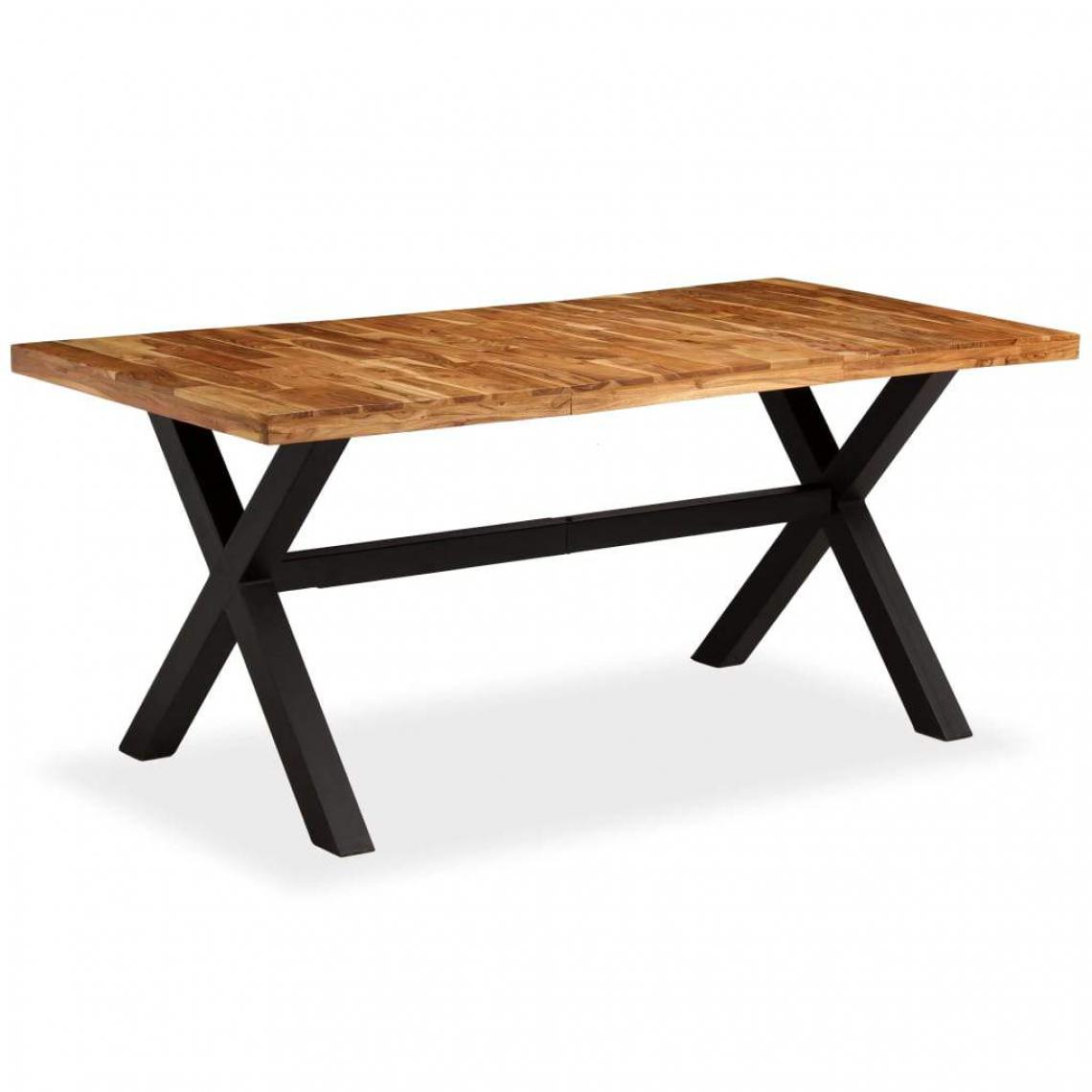 Helloshop26 - Table de salon salle à manger design bois d'acacia et manguier 180 cm 0902309 - Tables à manger