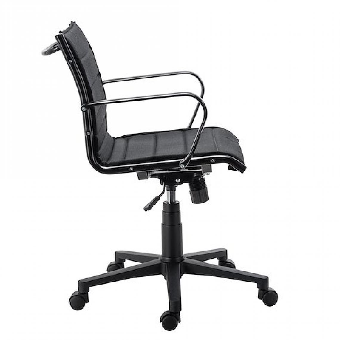 marque generique - Chaise de bureau ANDREA tissu noir - structure noire - Chaises
