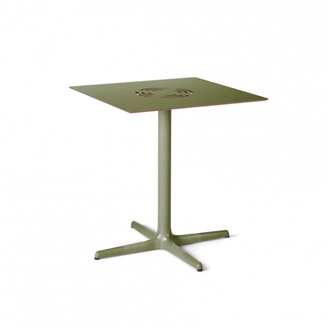 Resol - Table Toledo Aire 70x70 - RESOL - Gris VerdâtreAluminium, Aluminium laqué, Phénolique Compact - Tables à manger