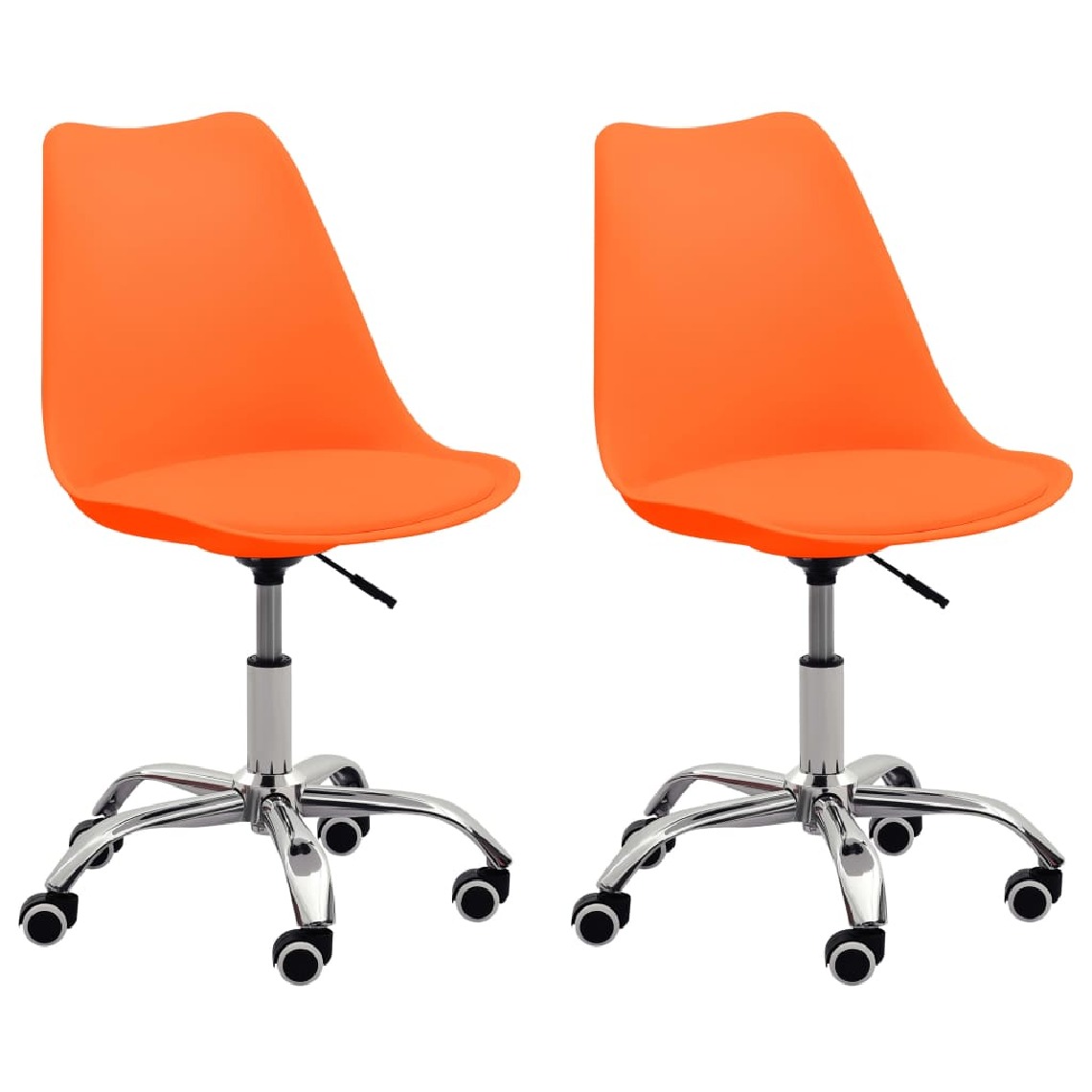 Chunhelife - Chunhelife Chaises de salle à manger 2 pcs Orange Similicuir - Chaises