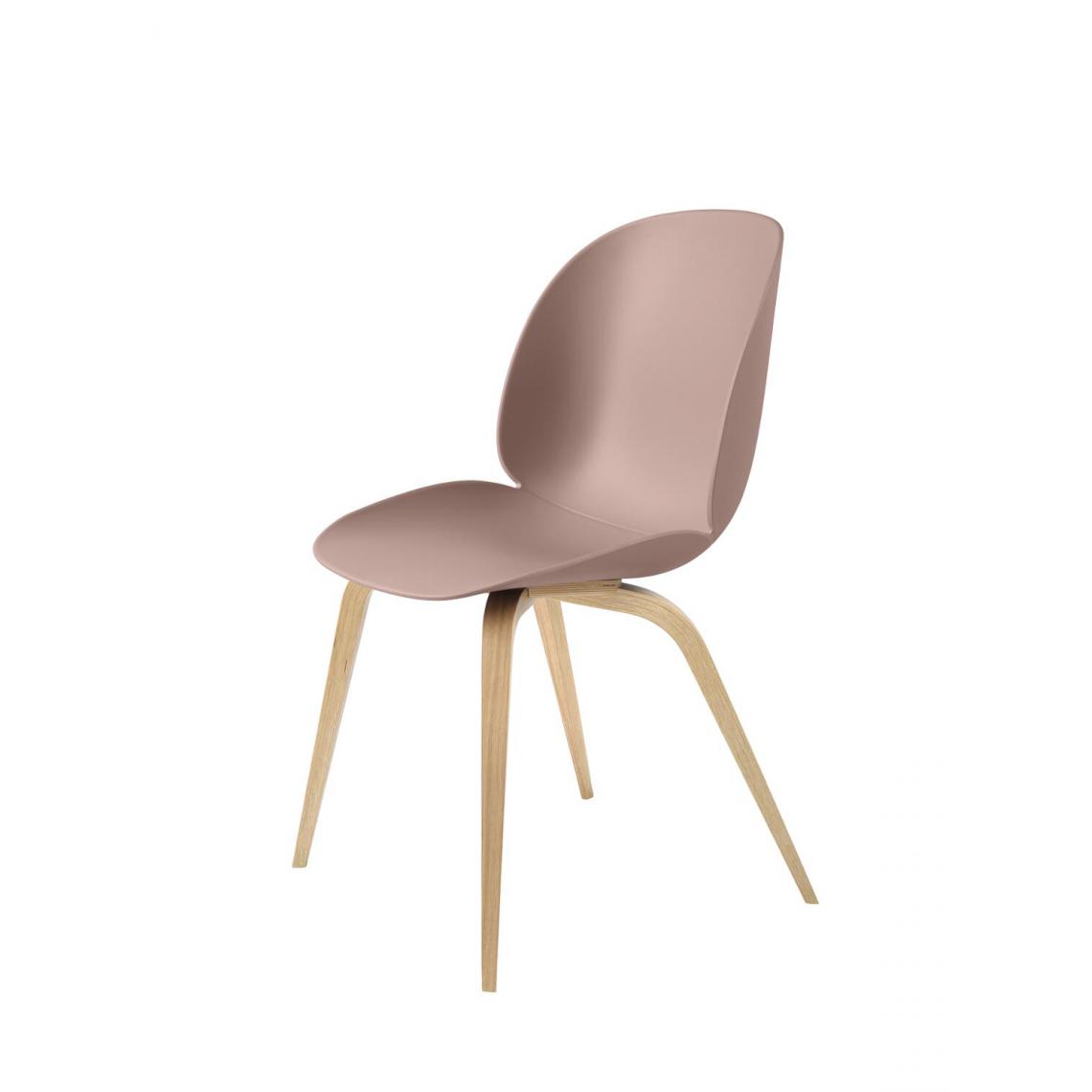 Gubi - Chaise Beetle Dining - sweet pink - Chêne - Chaises