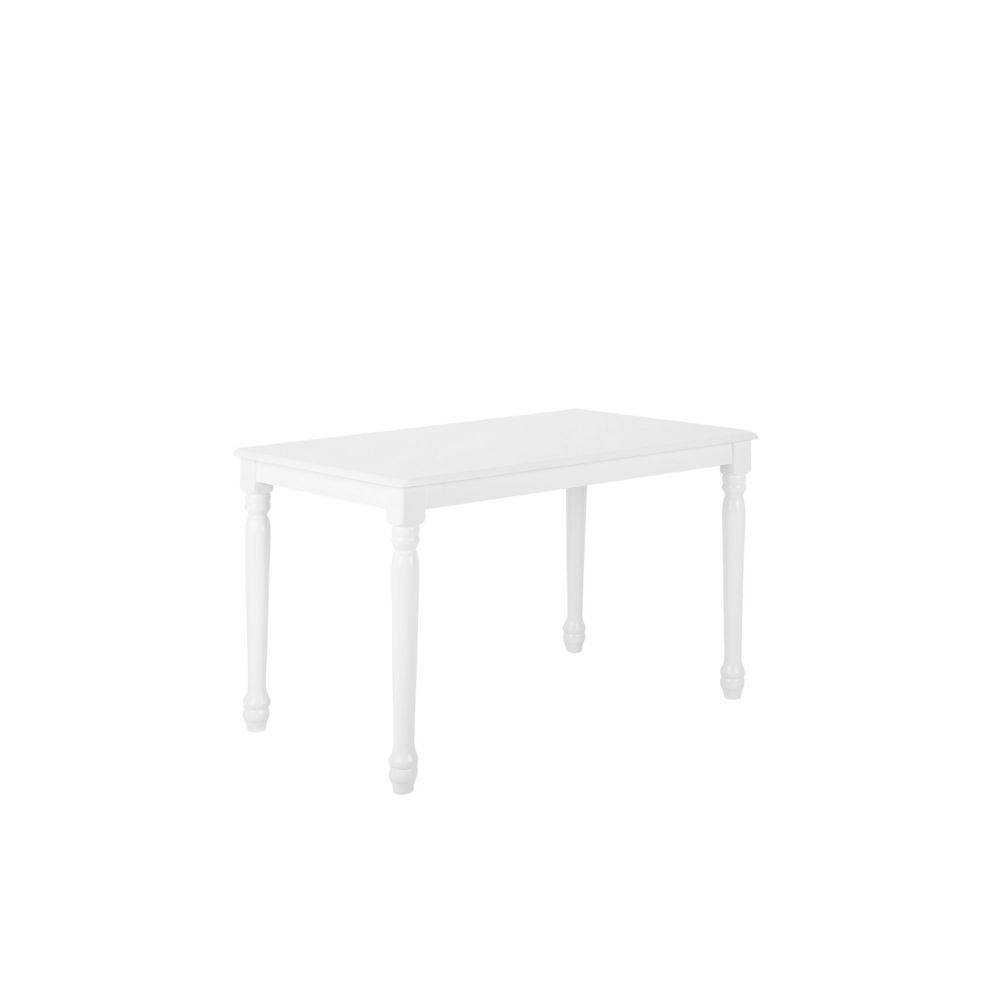 Beliani - Beliani Table blanche 120 x 75 cm CARY - blanc - Tables à manger