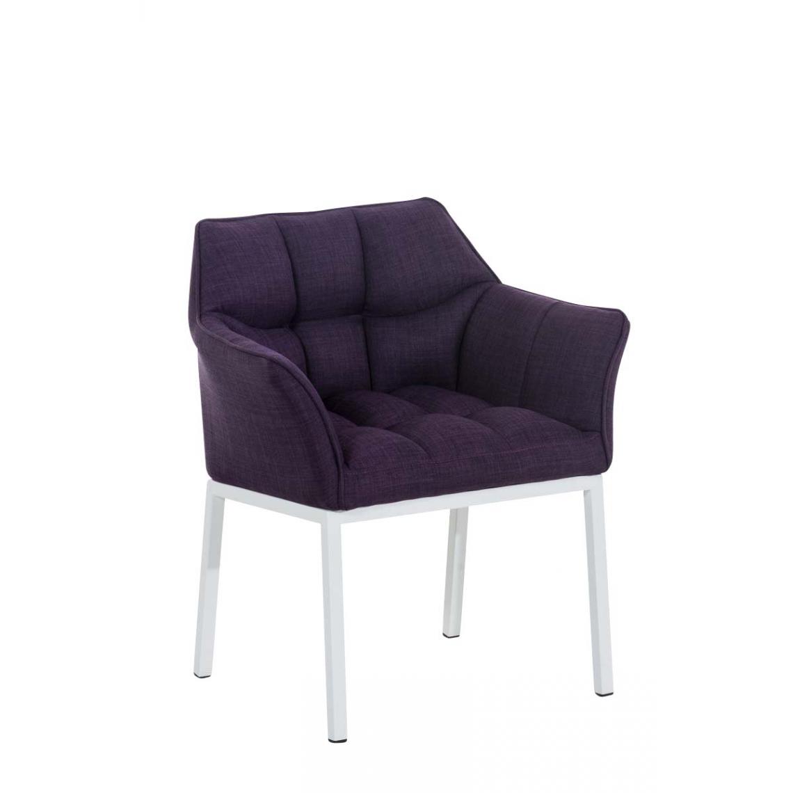 Icaverne - Magnifique Chaise de salle à manger collection Suva W tissu couleur violet - Chaises
