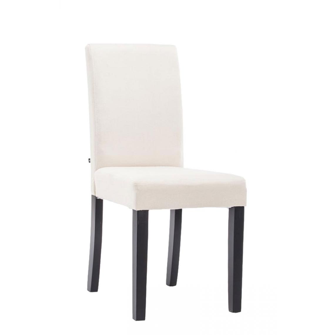 Icaverne - Admirable Chaise de salle à manger edition Rabat tissu noir couleur crème - Chaises