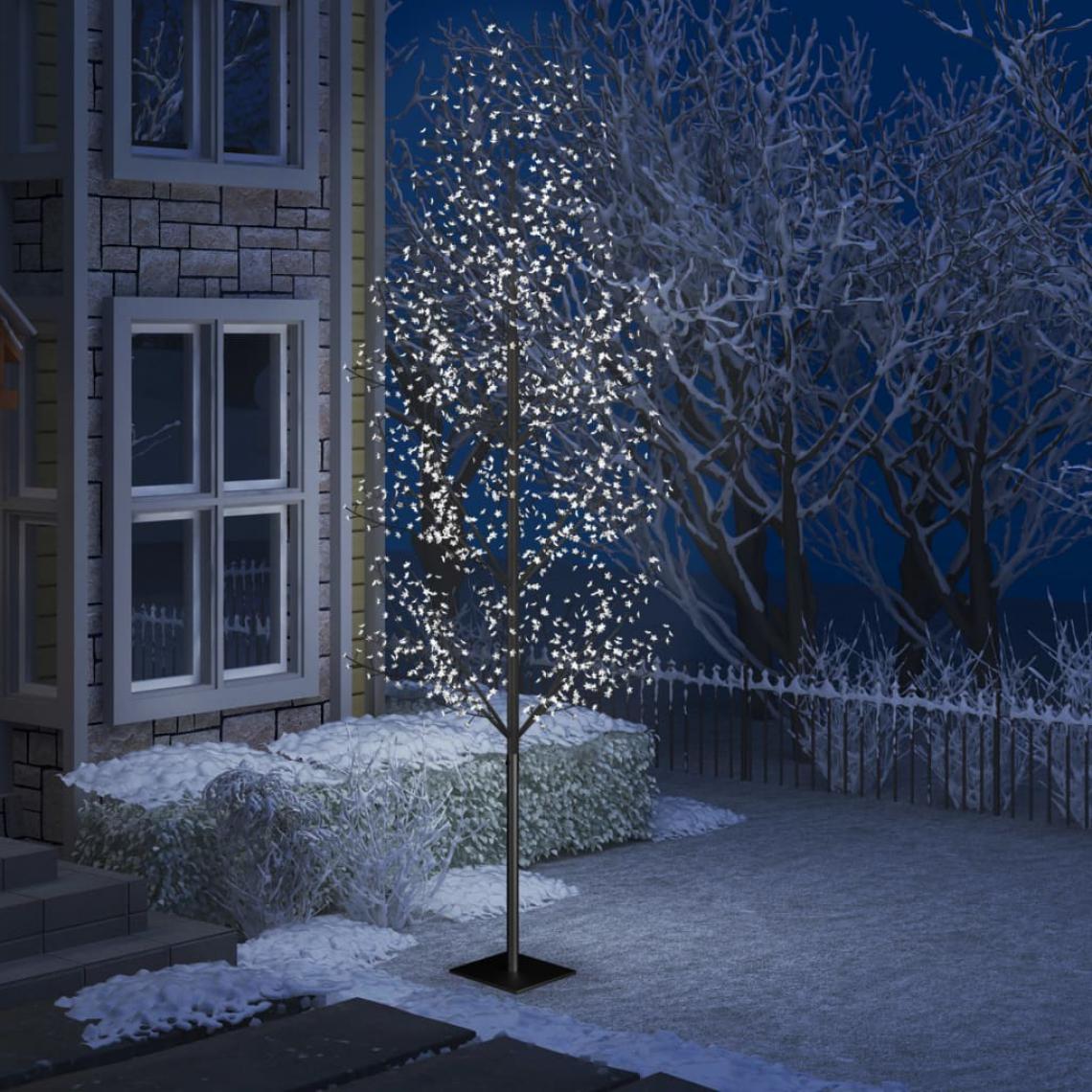 Icaverne - Superbe Décorations de Noël et saisonnières edition Vilnius Sapin de Noël 1200 LED blanc froid Cerisier en fleurs 400 cm - Décorations de Noël
