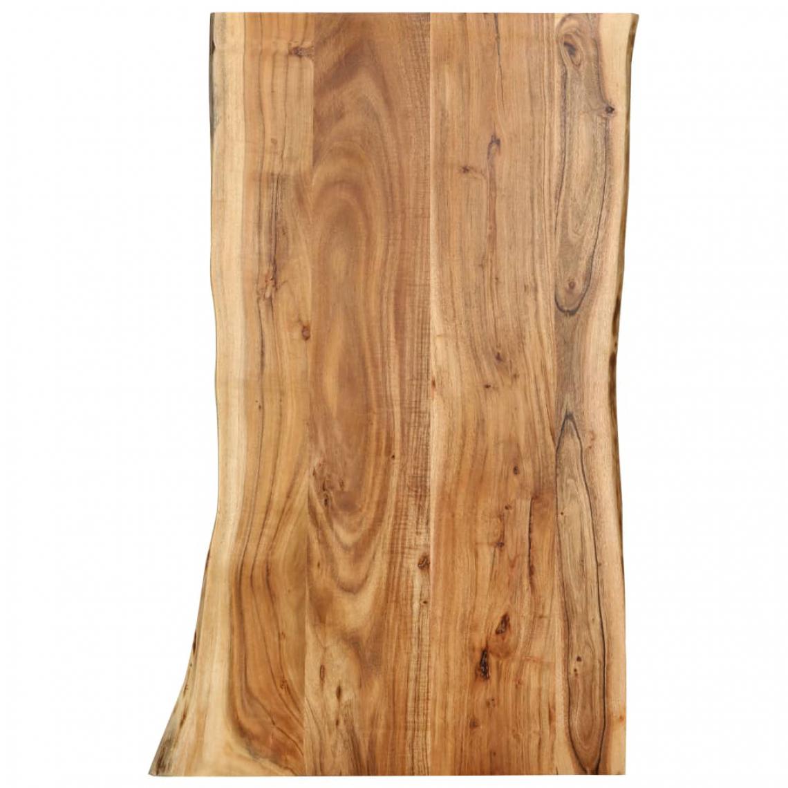 Vidaxl - vidaXL Dessus de table Bois d'acacia massif 100x(50-60)x2,5 cm - Tables à manger