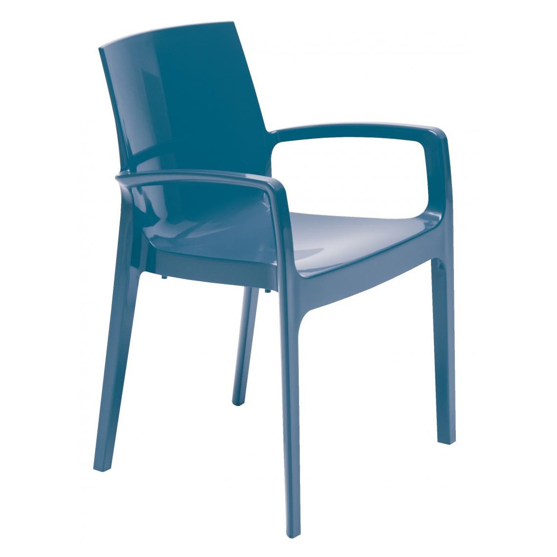 3S. x Home - Chaise Design Bleue GENES - Chaises