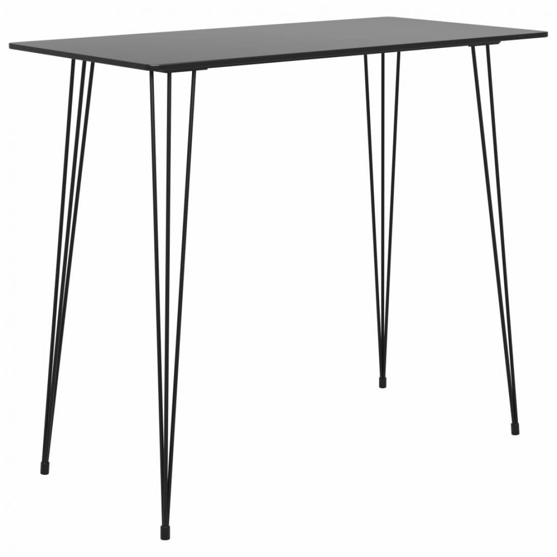 Vidaxl - vidaXL Table de bar Noir 120x60x105 cm - Tables à manger