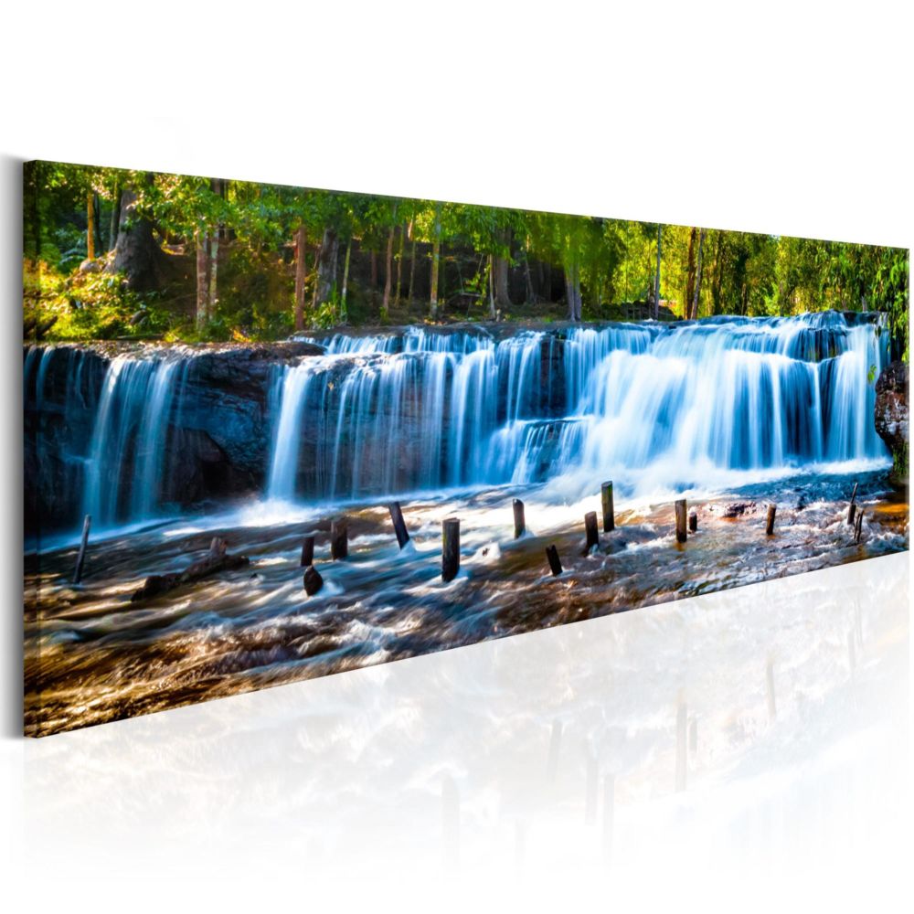 Artgeist - Tableau - Beautiful Waterfall 150x50 - Tableaux, peintures