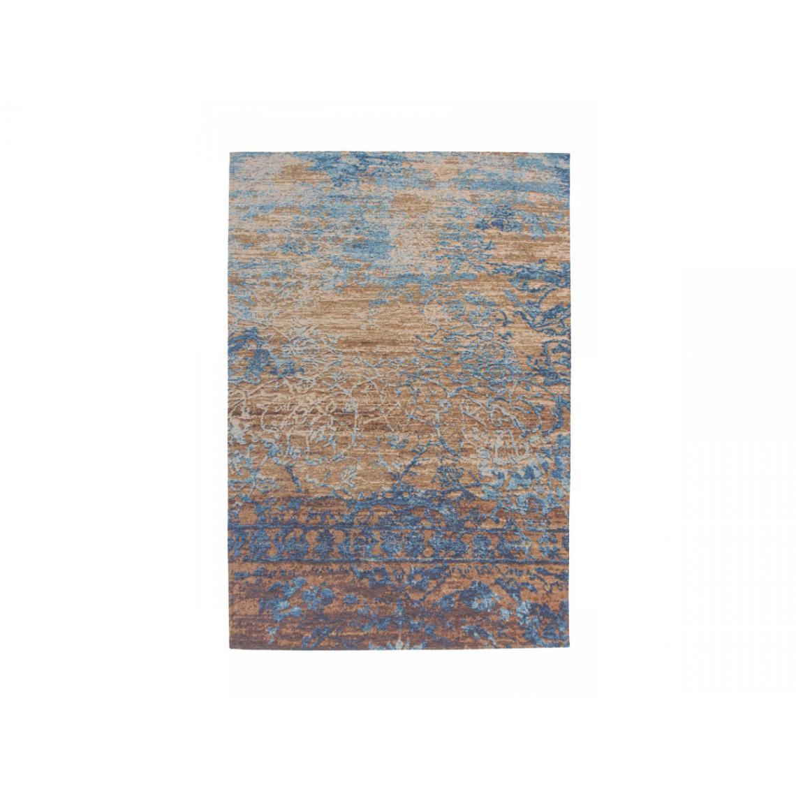 Bobochic - BOBOCHIC Tapis SALOMA Bleu / Beige 75cm x 150cm - Tapis