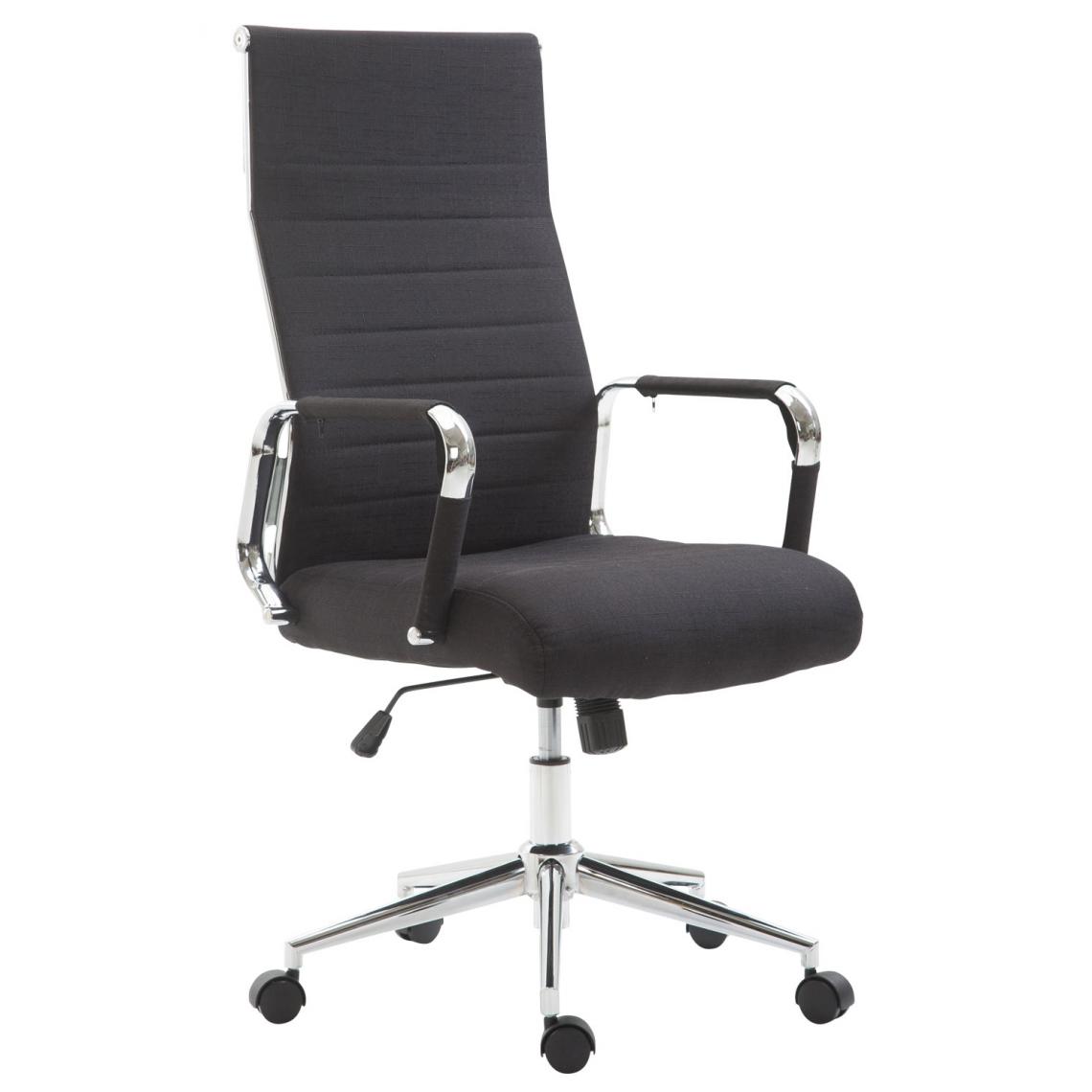 Icaverne - Inedit Chaise de bureau en tissu gamme Bissau couleur noir - Chaises