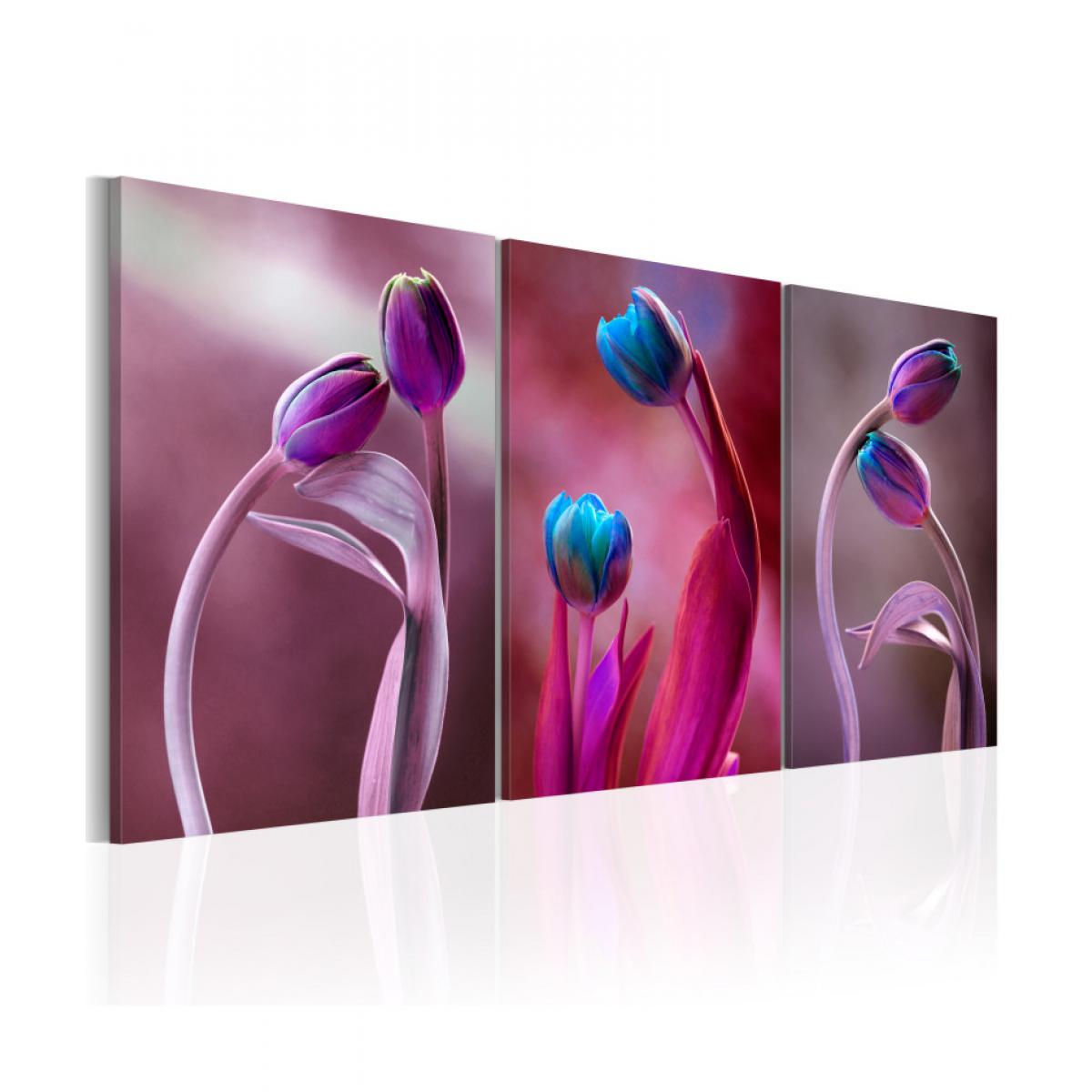 Artgeist - Tableau - Tulipes amoureux 60x30 - Tableaux, peintures