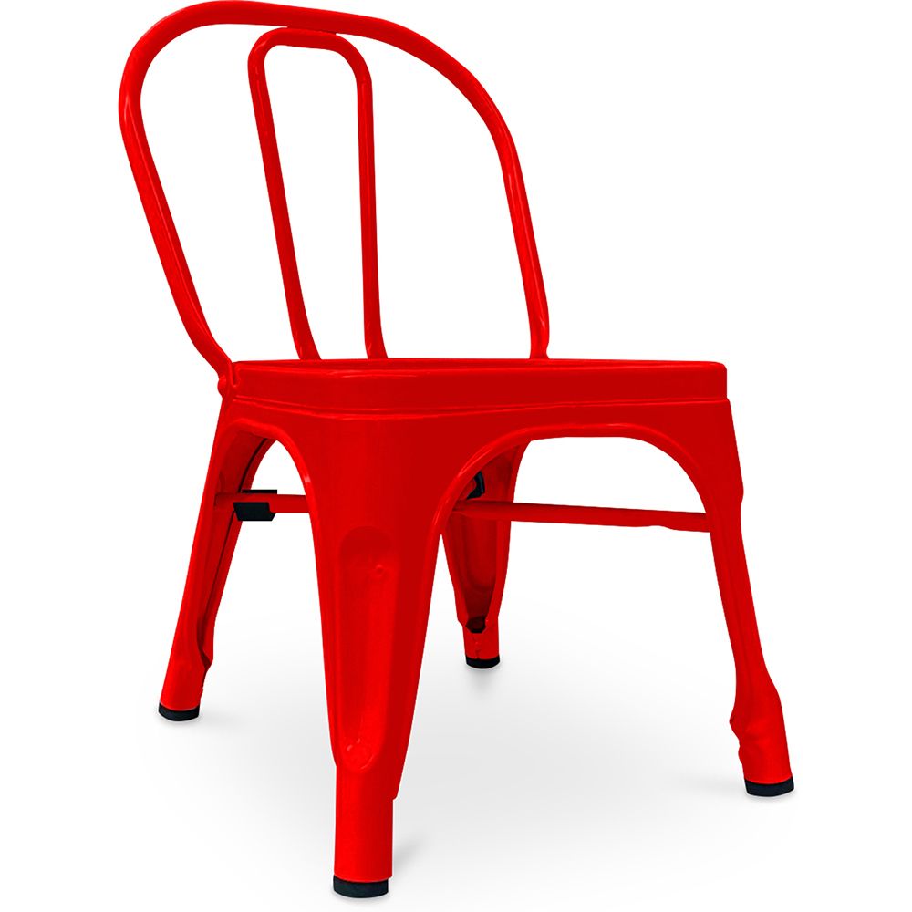 Privatefloor - Chaise pour enfant de style Tolix - Métal - Chaises