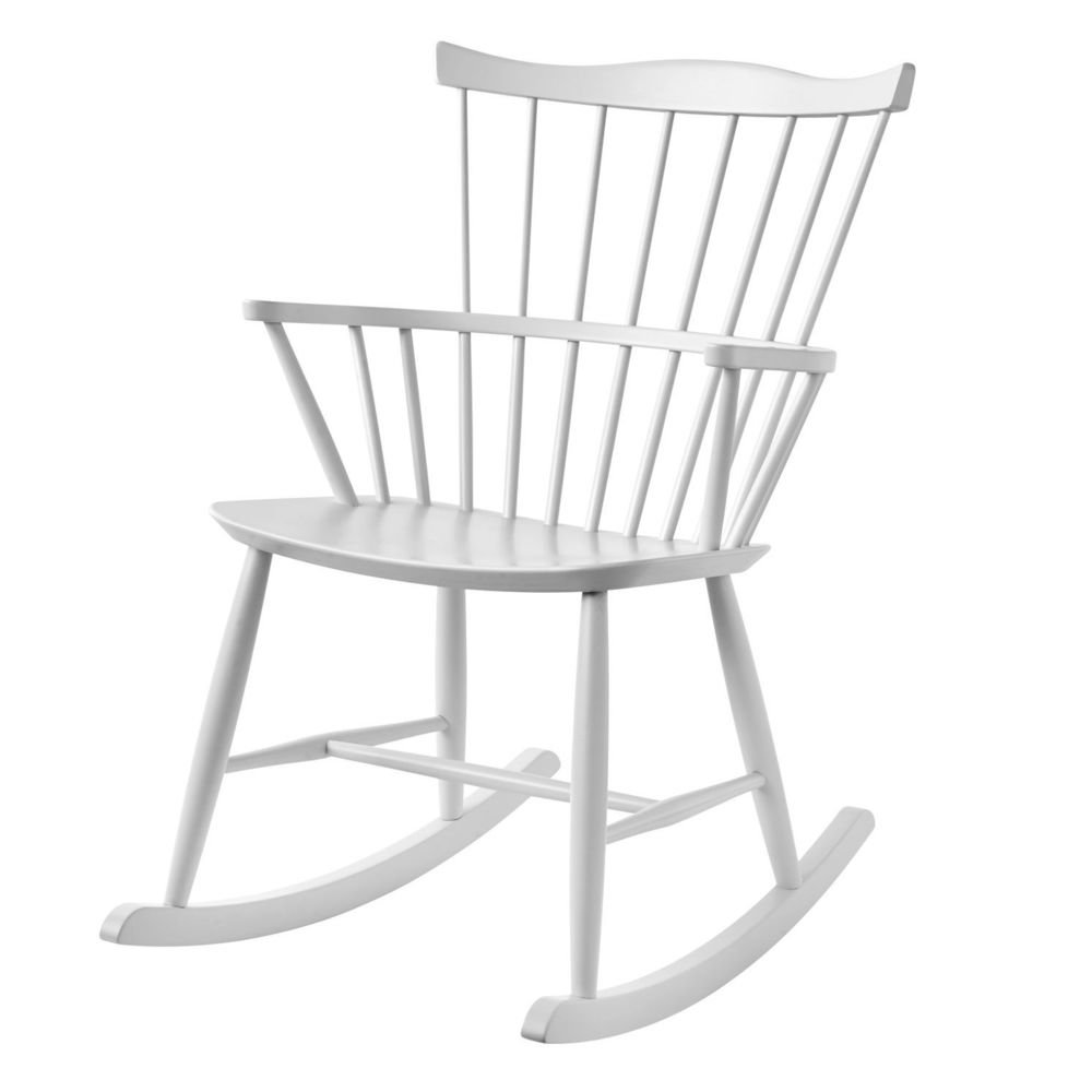 marque generique - J52G Chaise basculante - blanc - Chaises