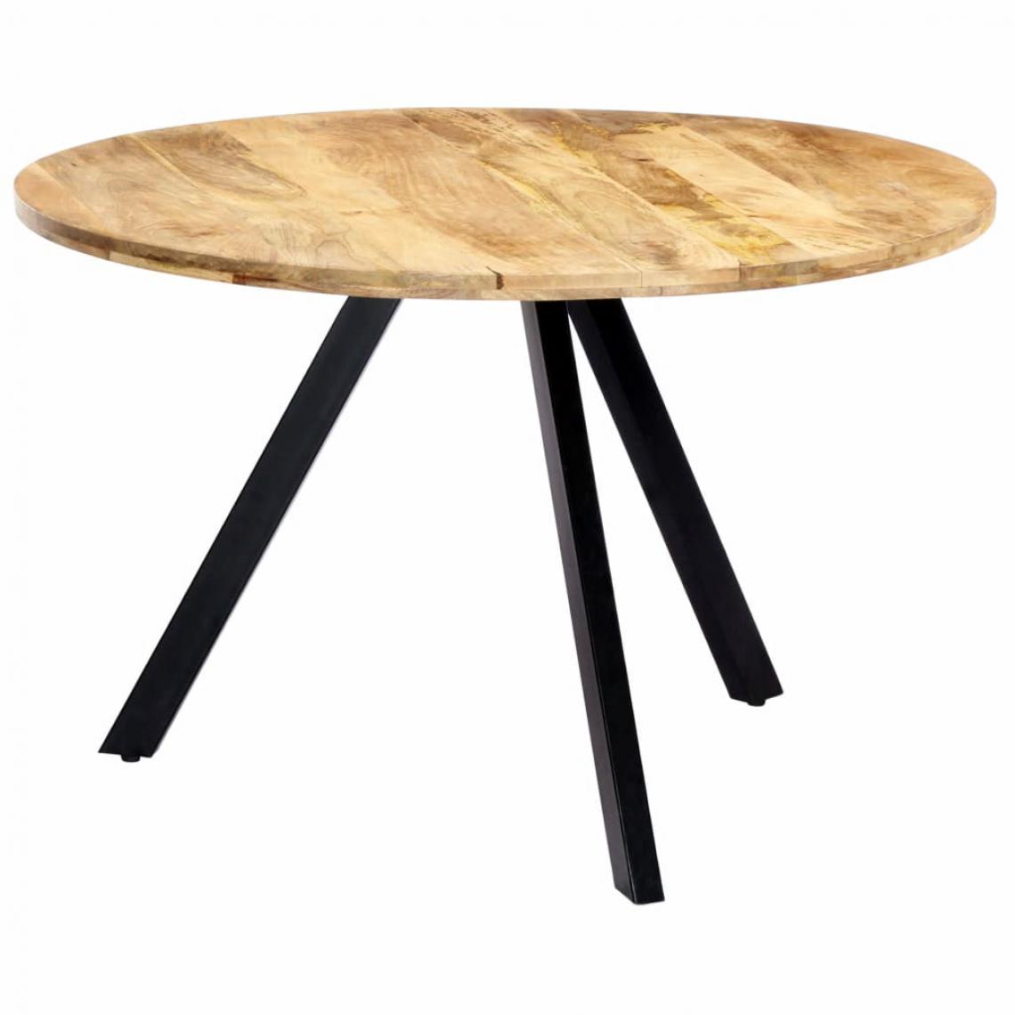 Chunhelife - Table de salle à manger 120x76 cm Bois de manguier solide - Tables à manger