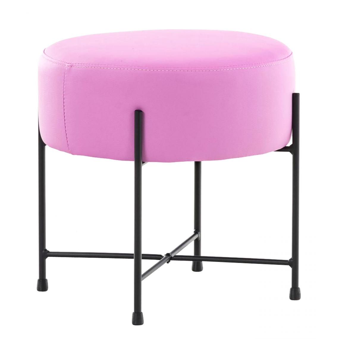 Icaverne - Splendide Tabouret selection Chi?in?u couleur rose - Chaises